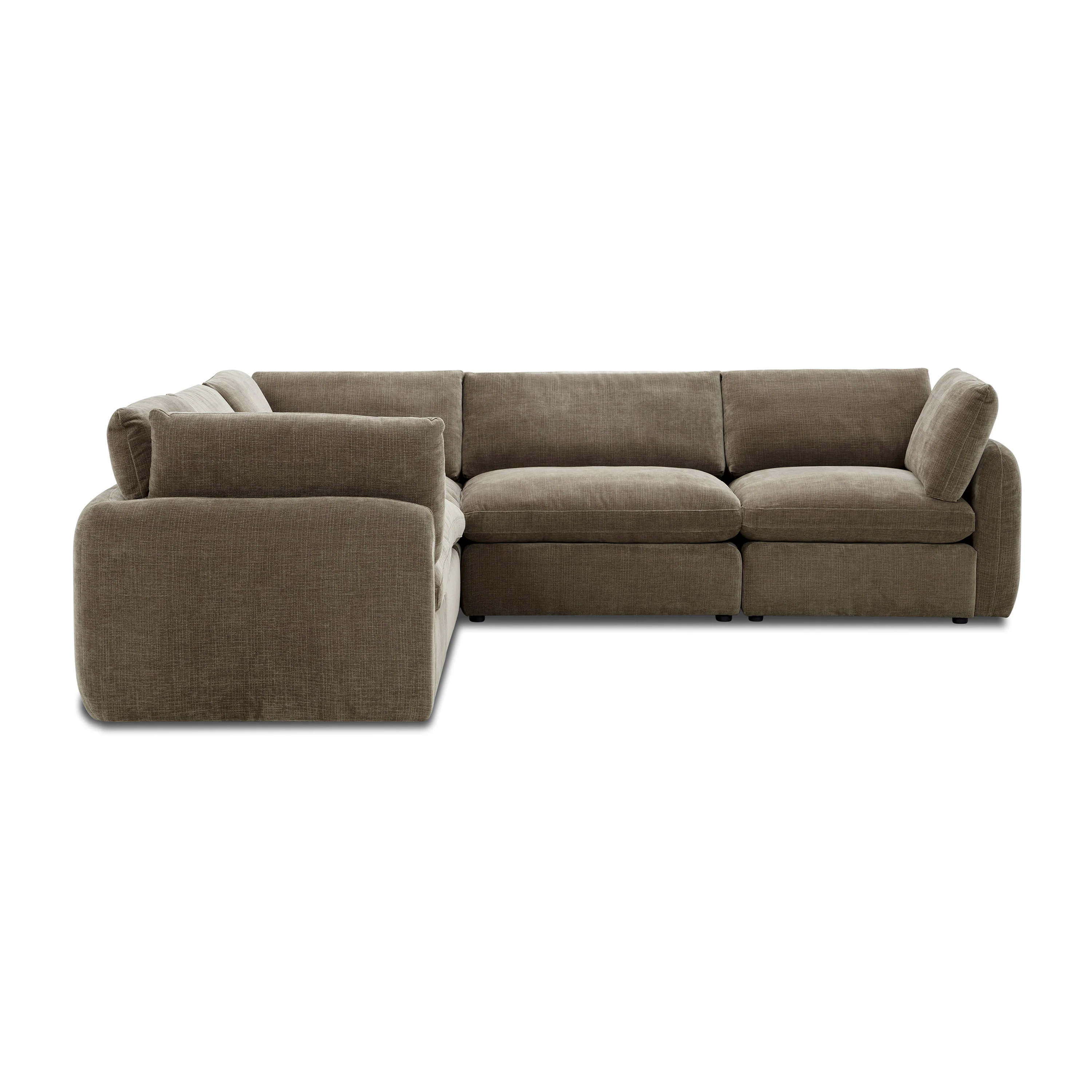 Tonga Modular 5-Piece L-Shaped Corner Sectional | Clove Brown - Image 4
