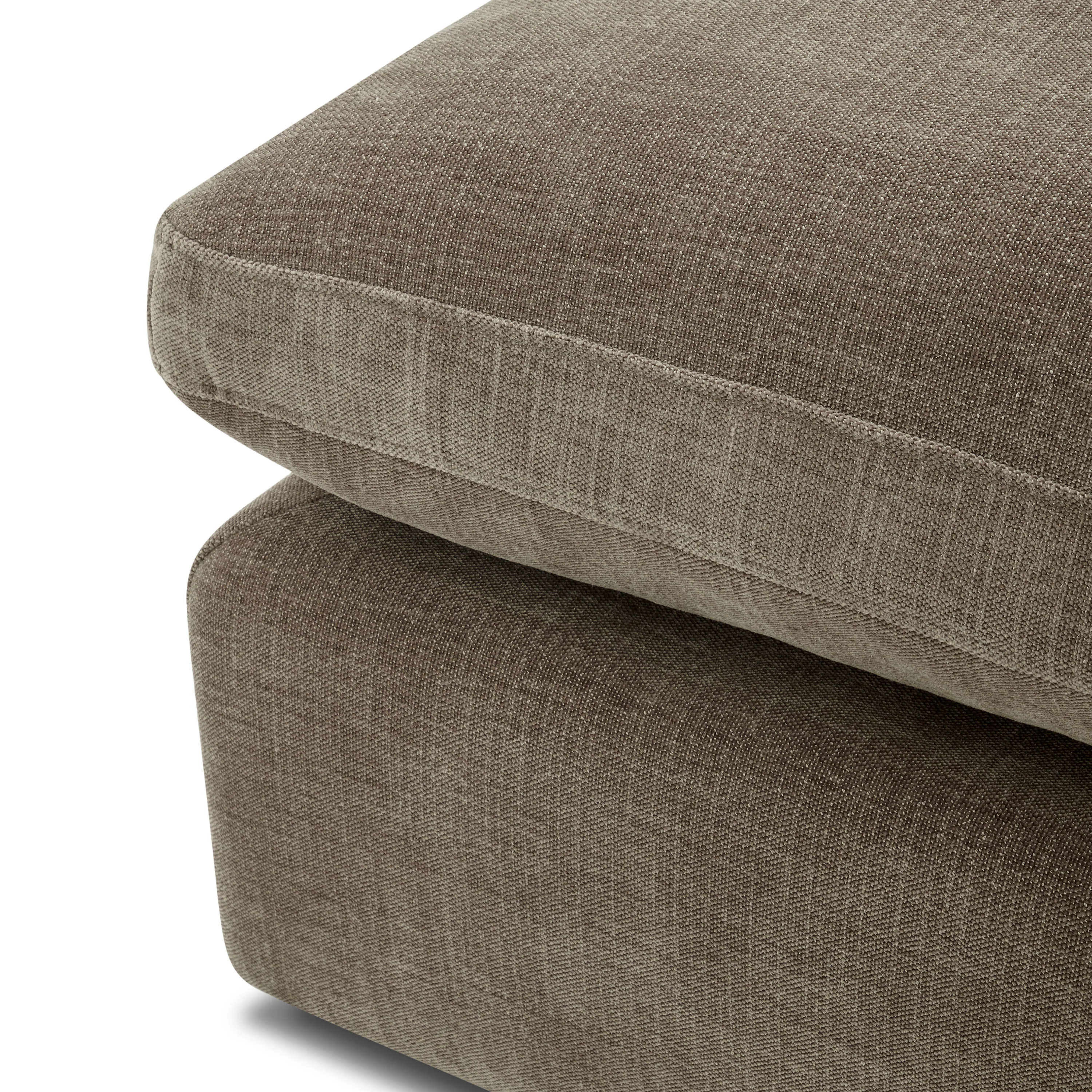 Tonga Modular 5-Piece L-Shaped Sectional with Reversible Ottoman | Clove Brown - Image 15
