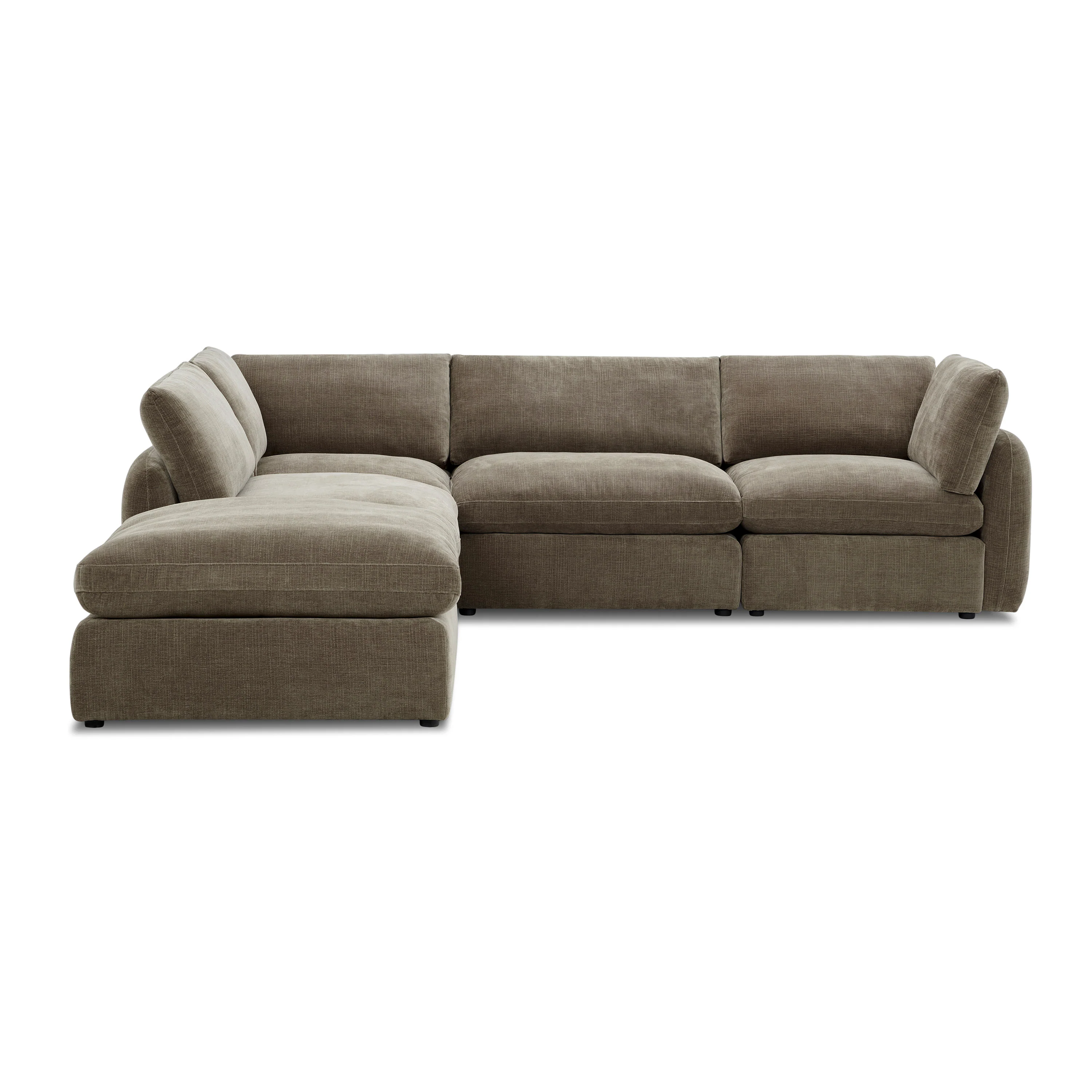 Tonga Modular 5-Piece Reversible L-Shaped Sectional | Clove Brown - Image 3