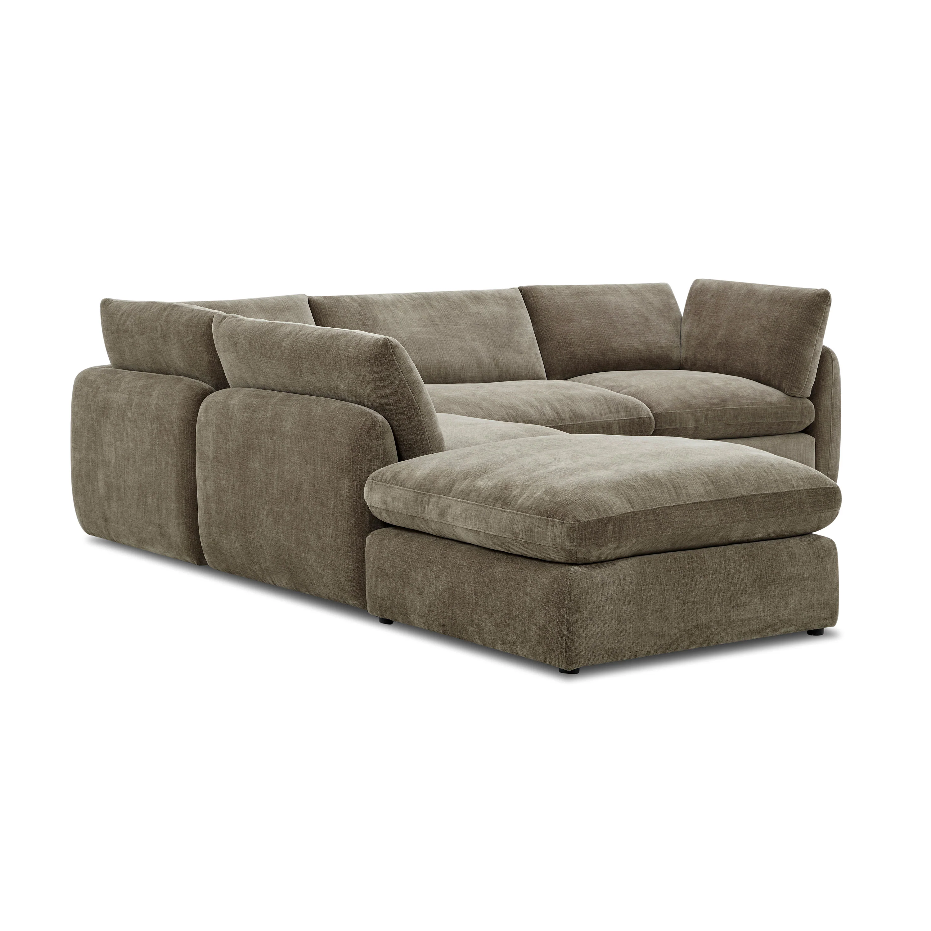 Tonga Modular 5-Piece Reversible L-Shaped Sectional | Clove Brown - Image 5