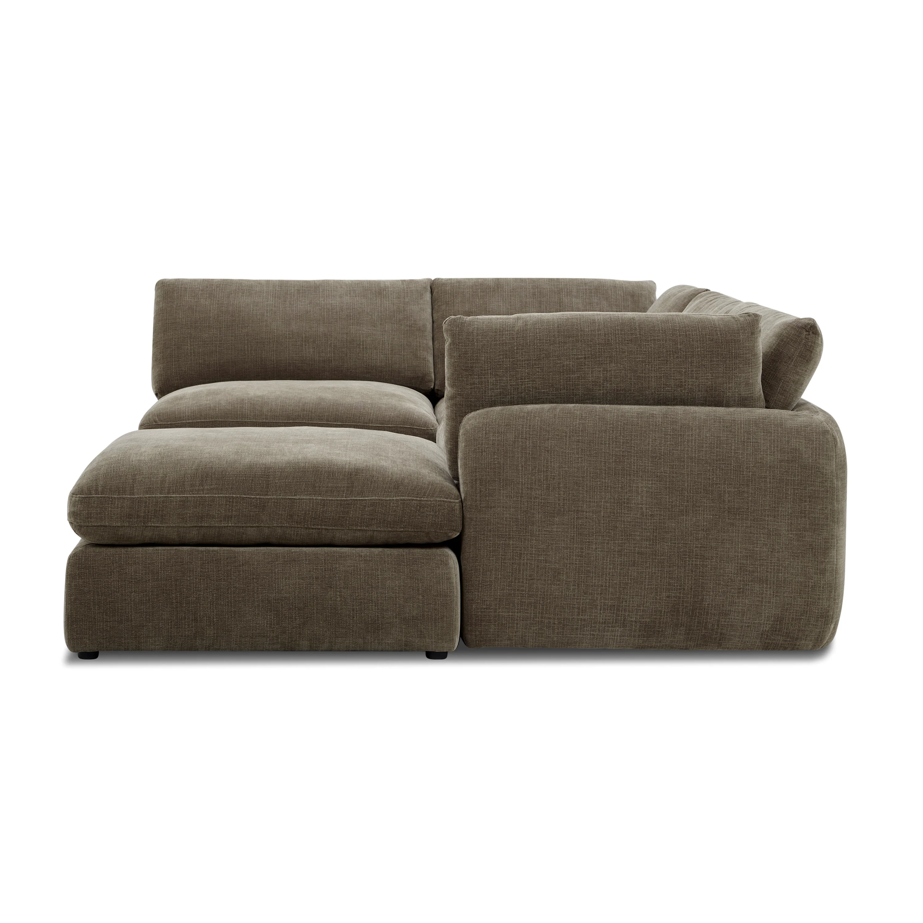 Tonga Modular 5-Piece U-Shaped Double Chaise Sectional | Clove Brown - Image 5
