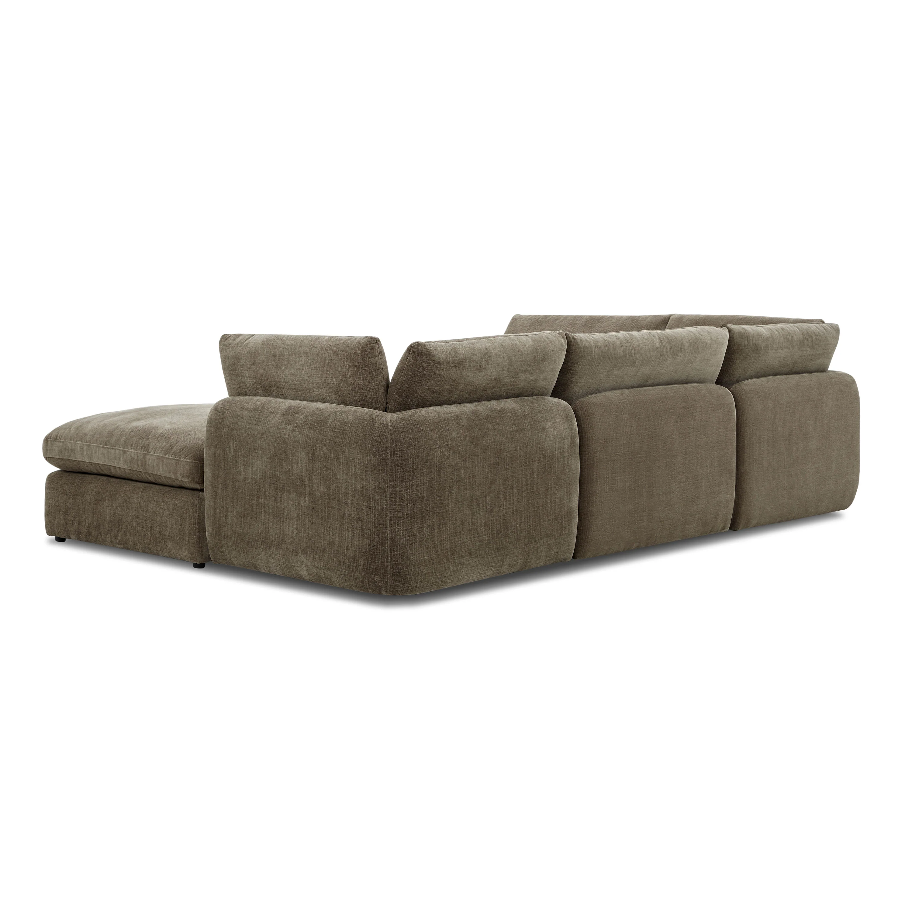 Tonga Modular 5-Piece U-Shaped Double Chaise Sectional | Clove Brown - Image 6
