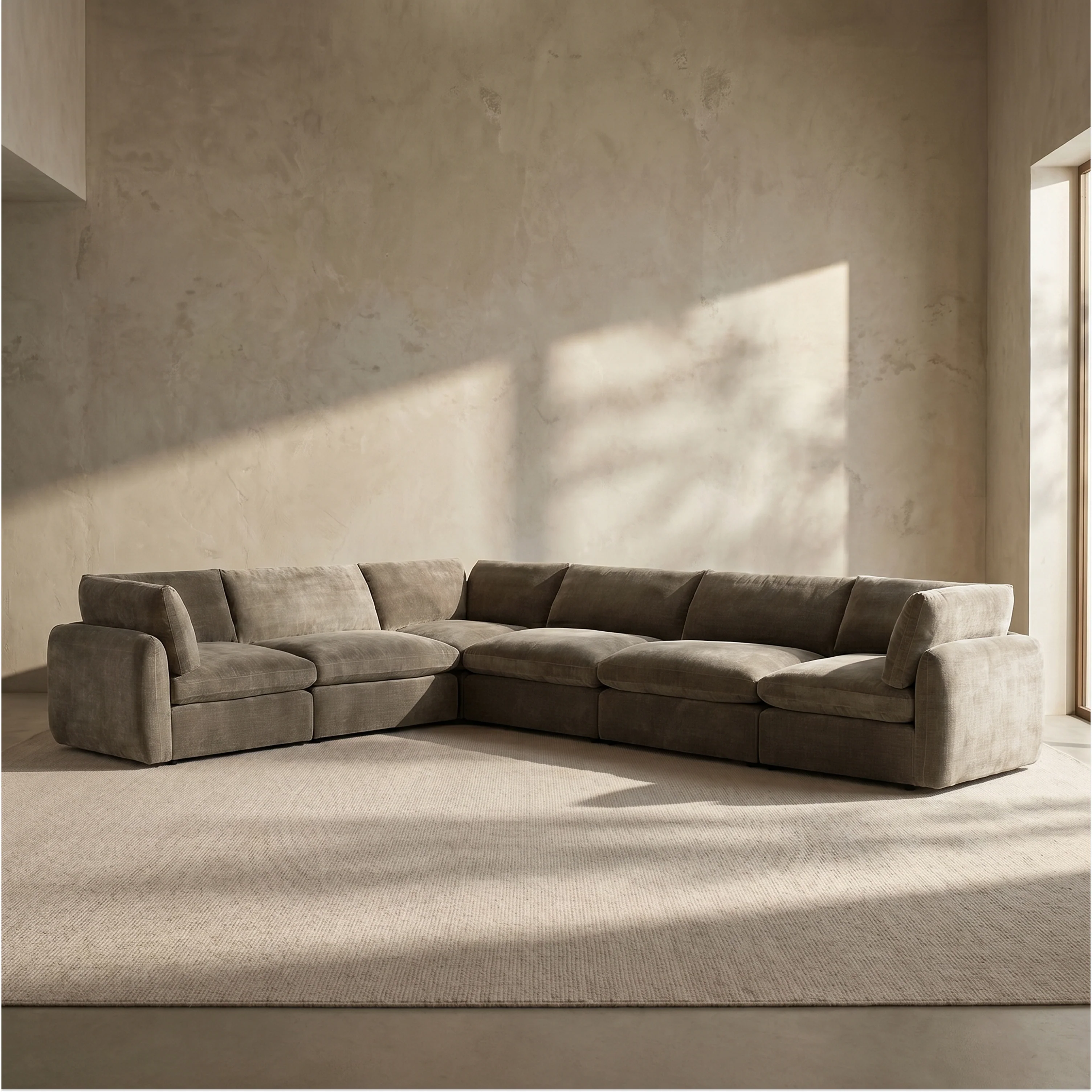 Tonga Modular 6-Piece L-Shaped Sectional | Clove Brown - Image 2