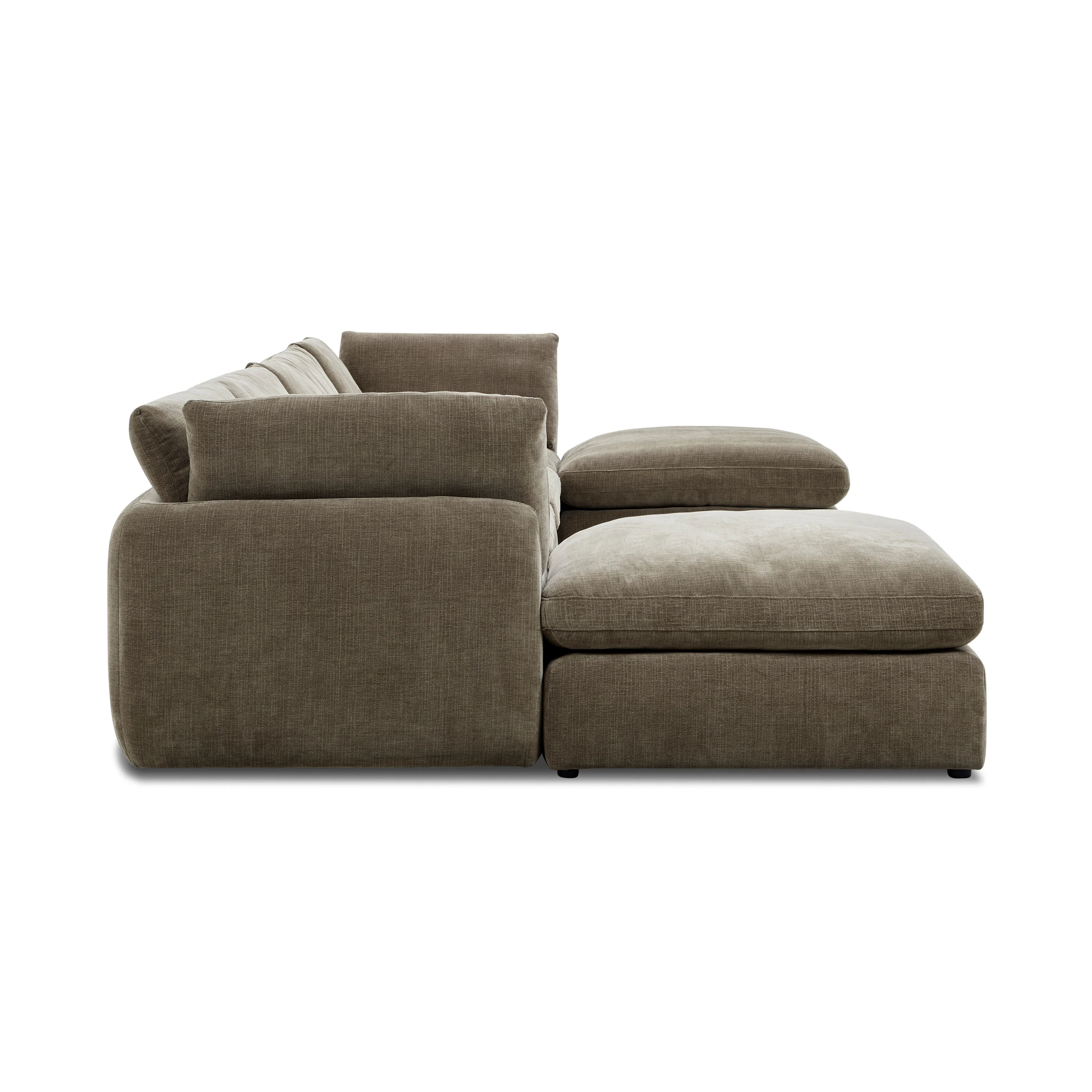 Tonga Modular 6-Piece U-Shaped Double Chaise Sectional | Clove Brown - Image 5