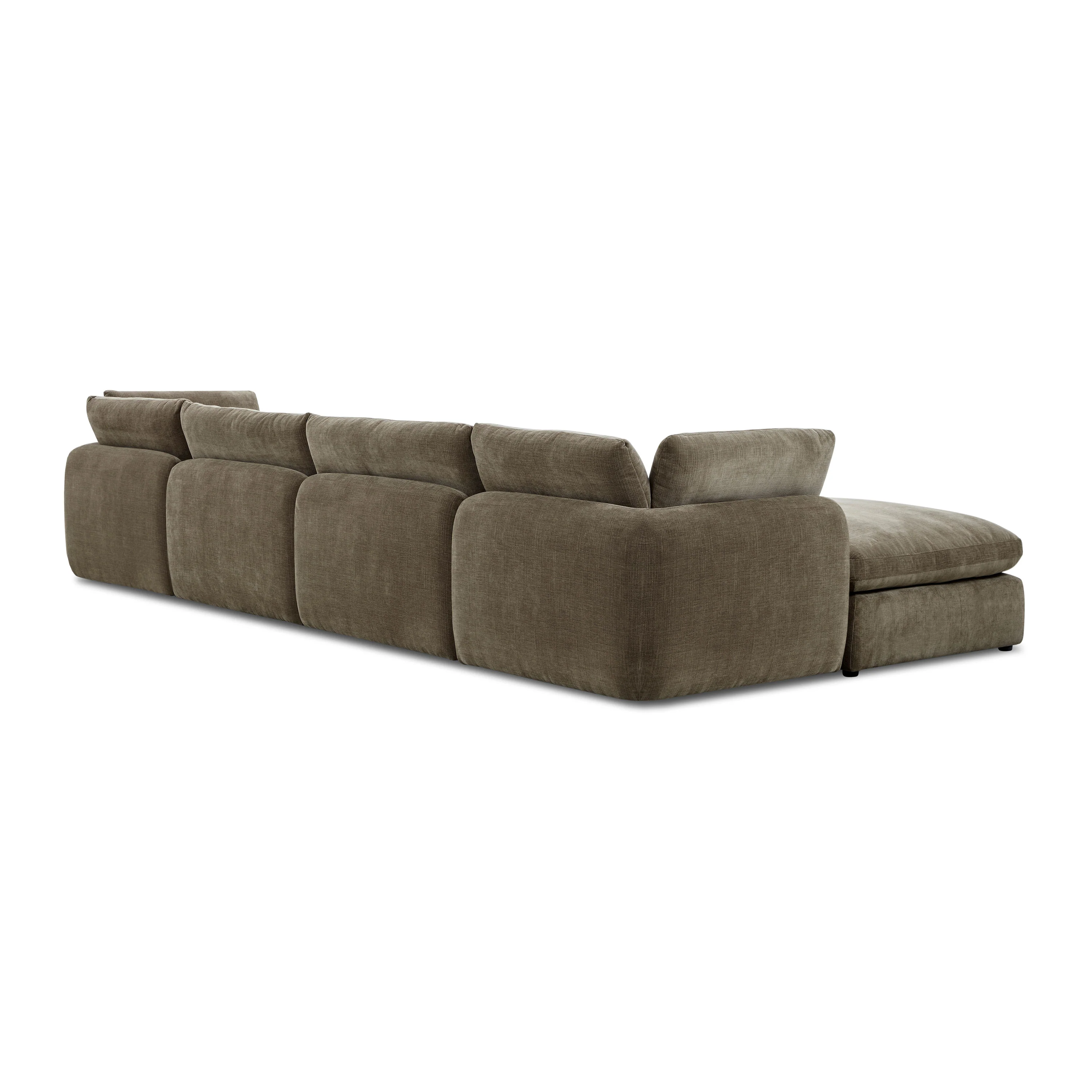 Tonga Modular 6-Piece U-Shaped Double Chaise Sectional | Clove Brown - Image 6