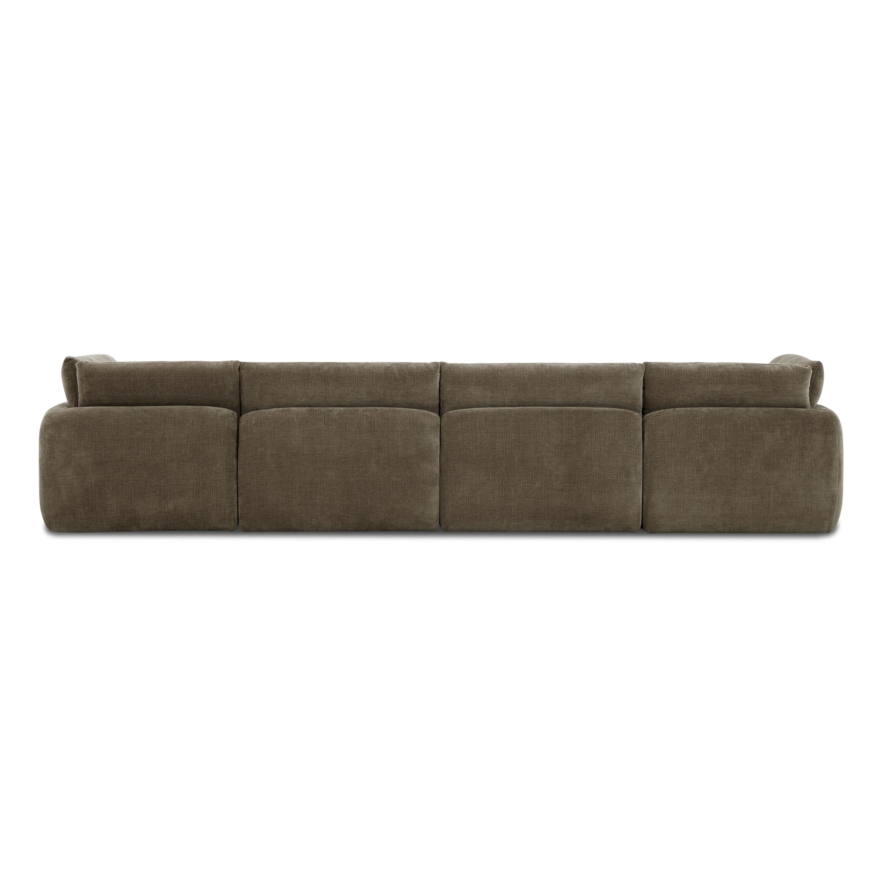 Tonga Modular 6-Piece U-Shaped Double Chaise Sectional | Clove Brown - Image 7