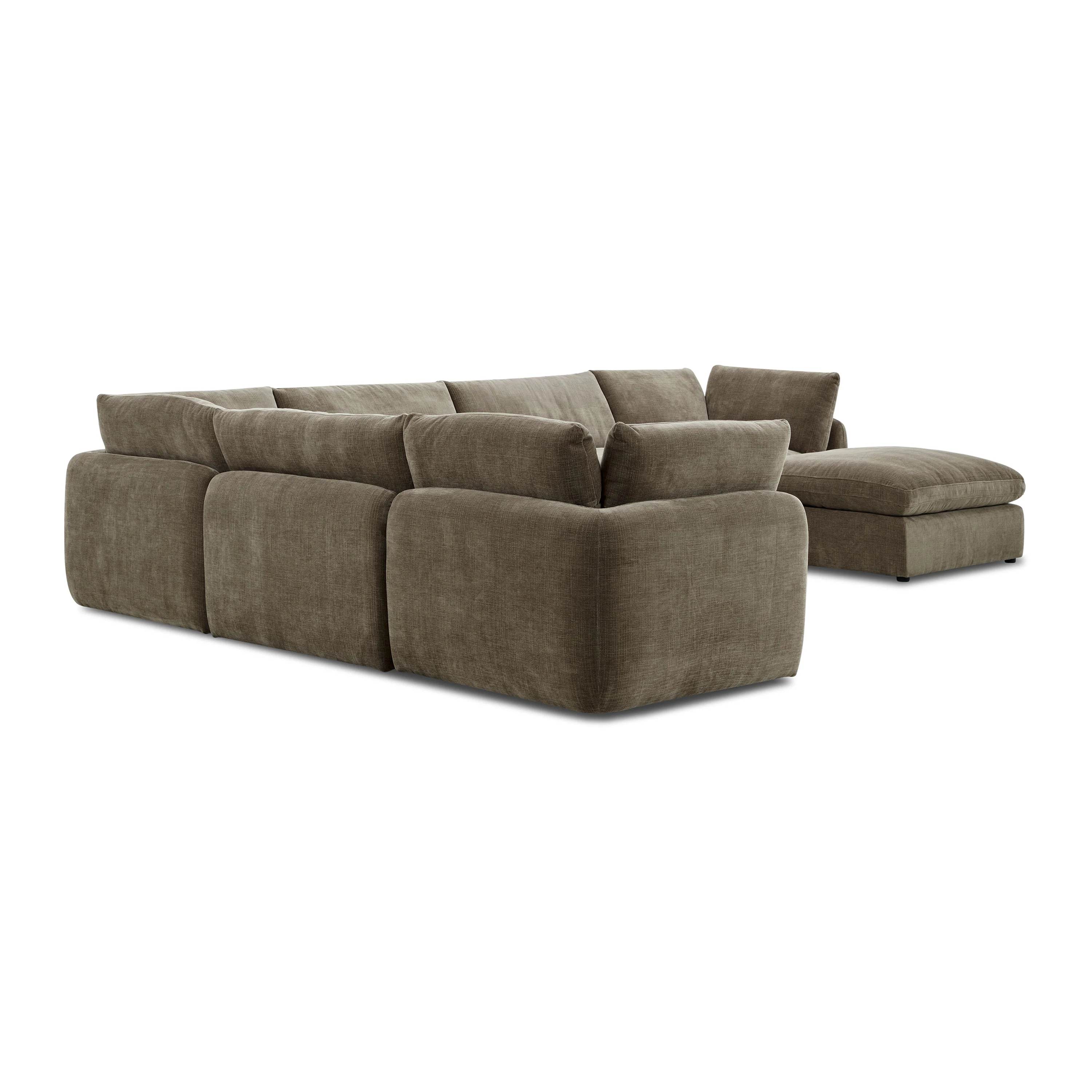 Tonga Modular 7-Piece L-Shaped Sectional with Chaise | Clove Brown - Image 5
