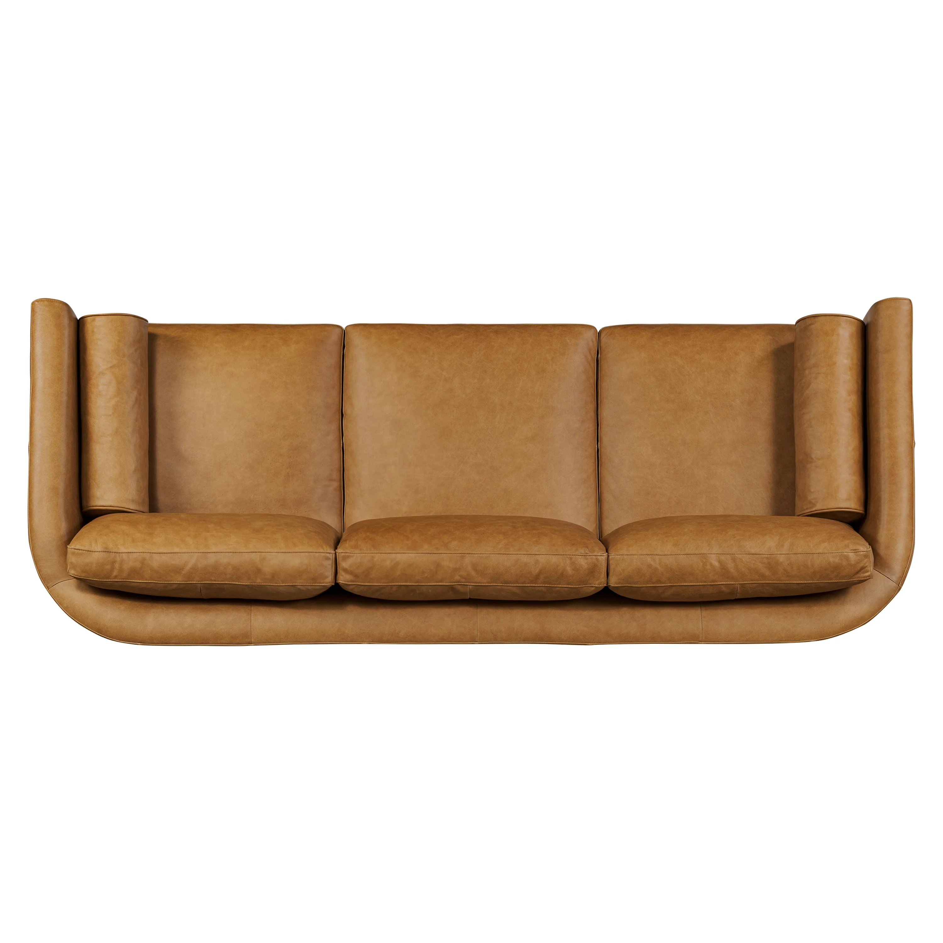 Toscano 89" Leather Sofa | Cognac Tan - Image 9