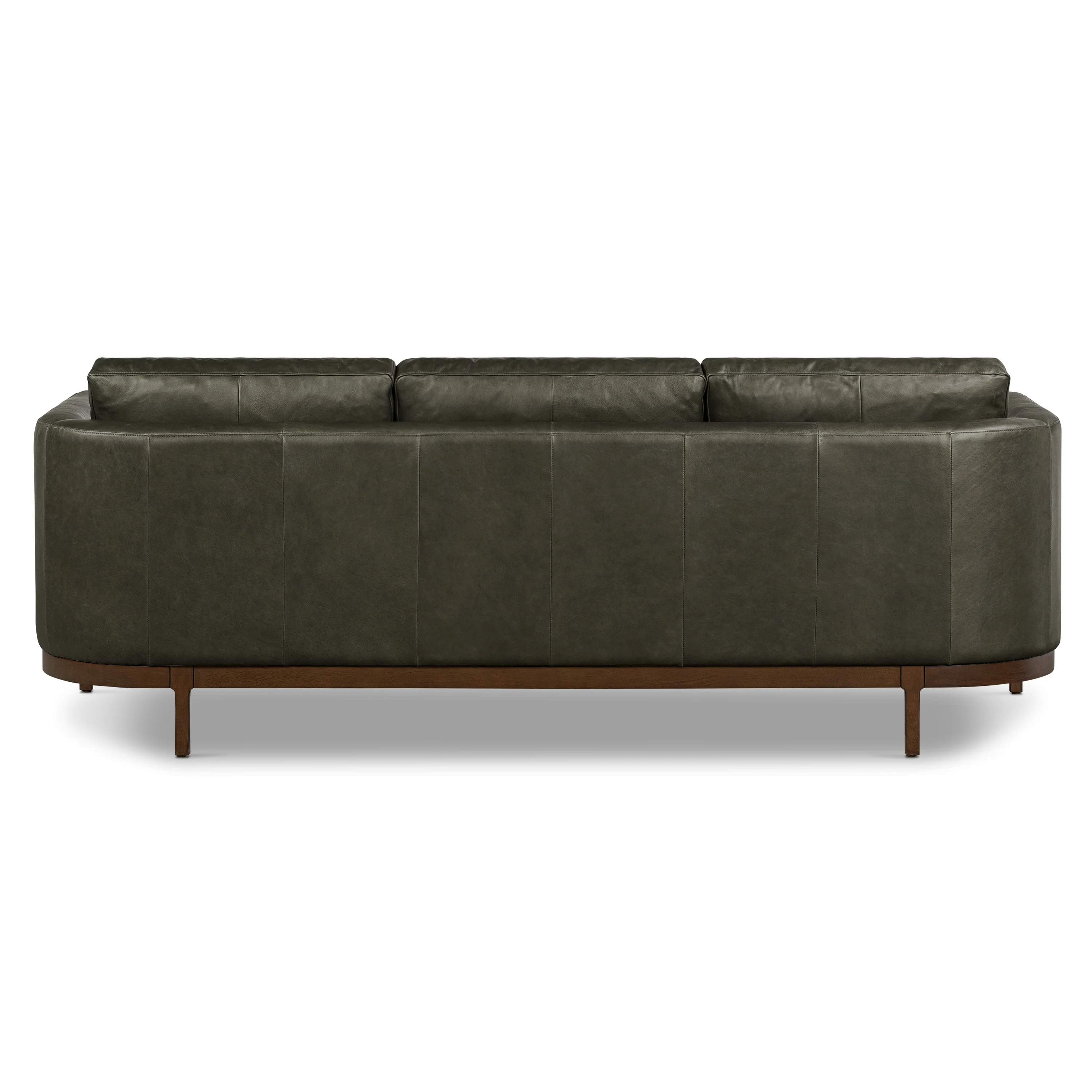 Toscano 89" Leather Sofa | Olivine Green - Image 6