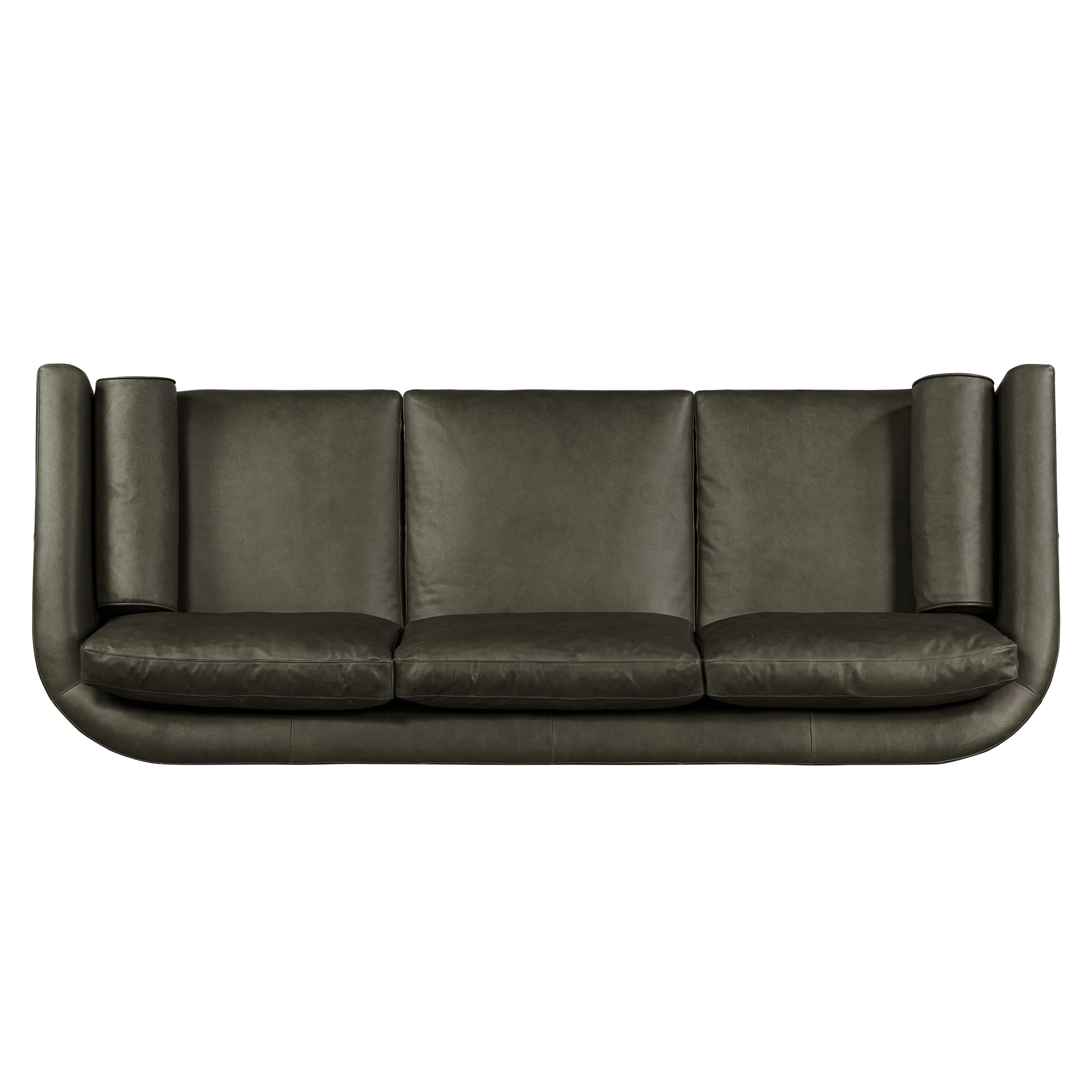 Toscano 89" Leather Sofa | Olivine Green - Image 8