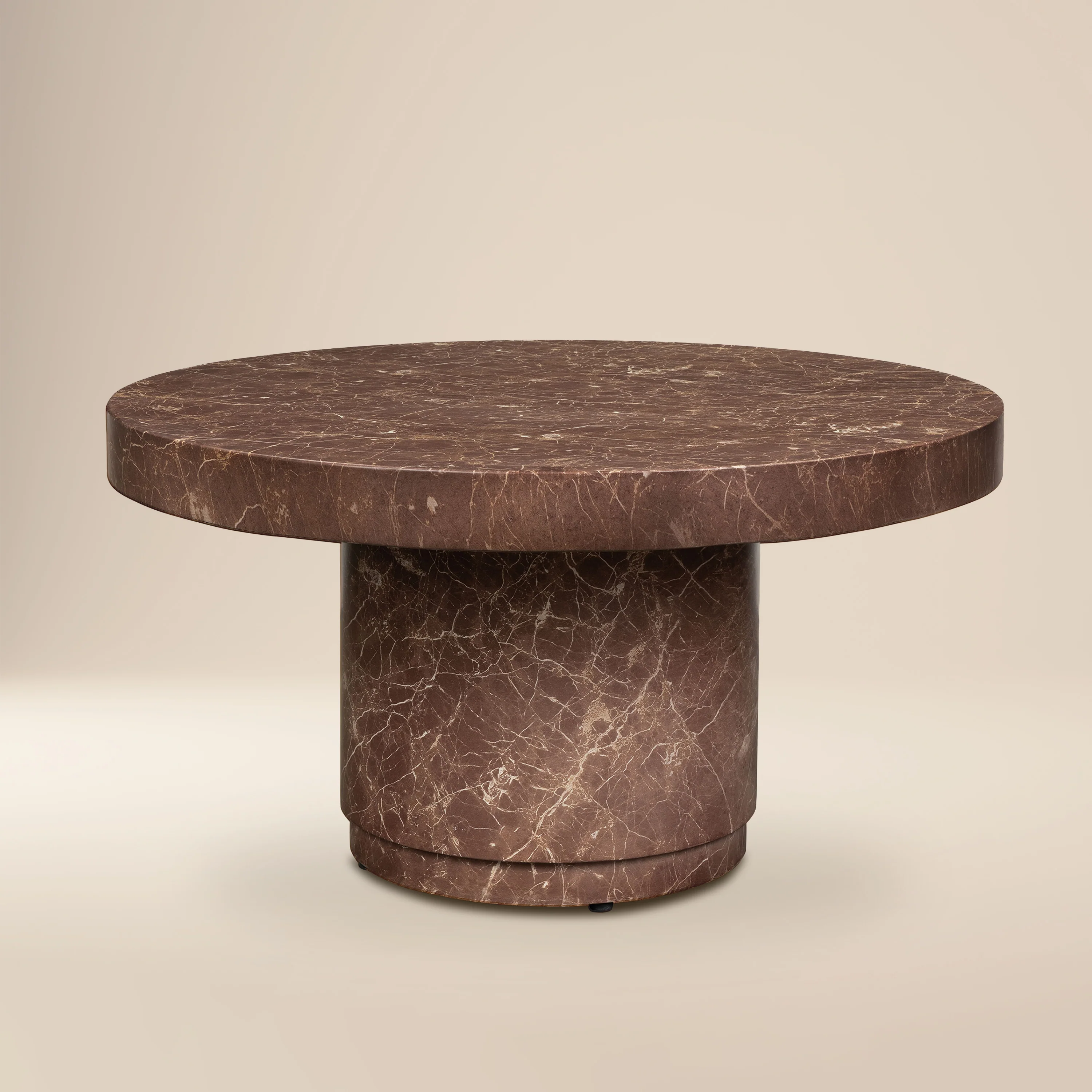Treso 38" Coffee Table | Bordeaux Red