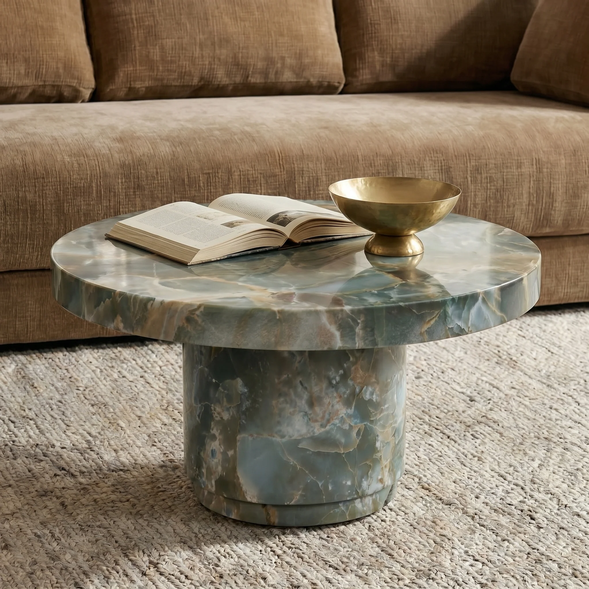 Treso 38" Coffee Table | Jade Green - Image 2