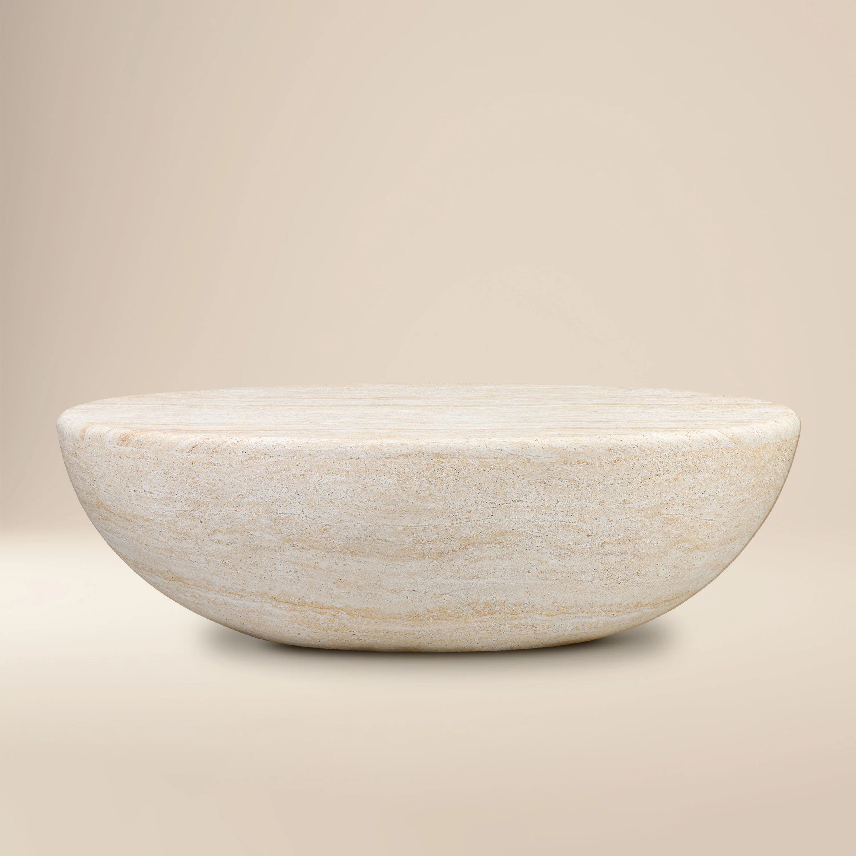 Trevi Oval Coffee Table | Travertine