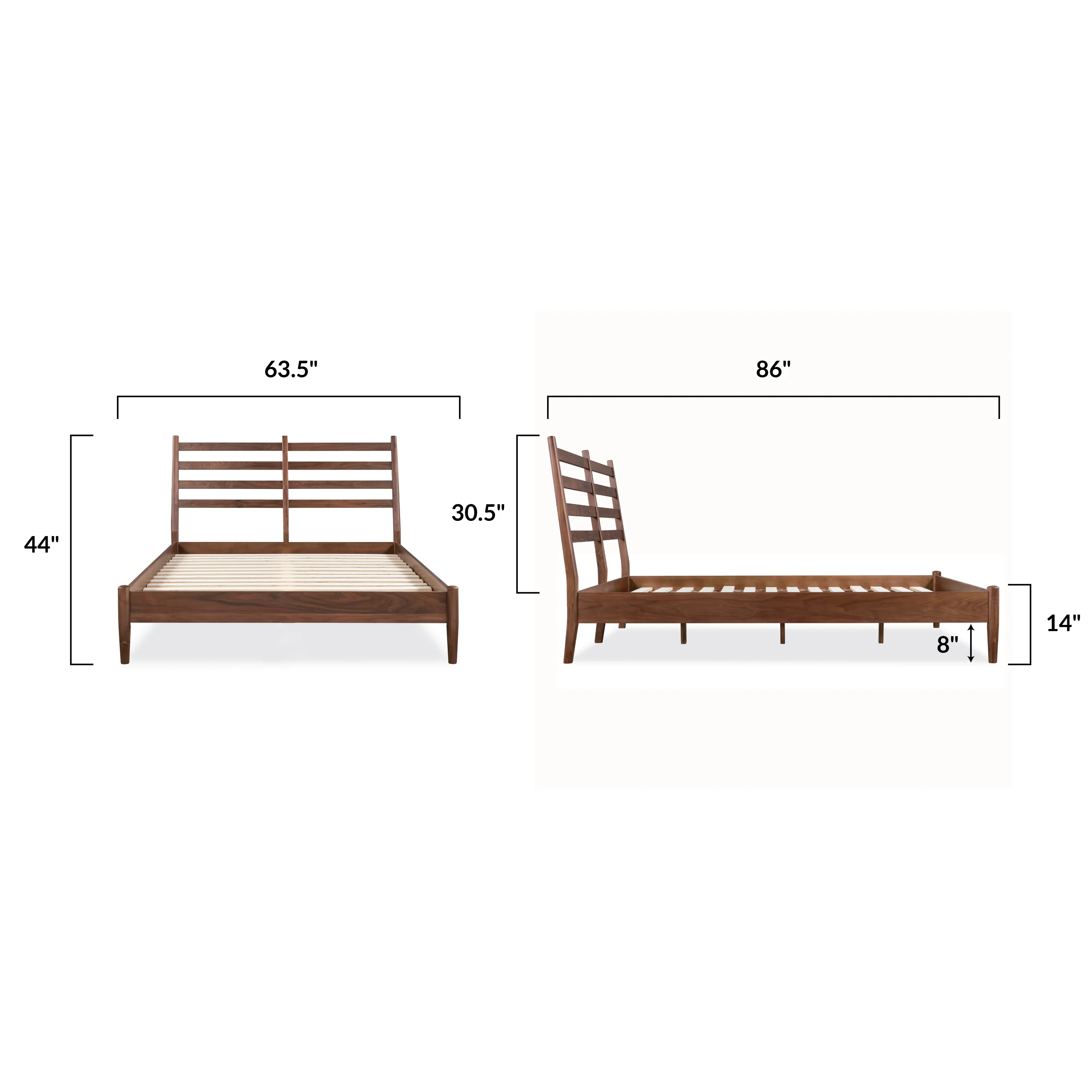 Truro Bed | Walnut | Queen - Image 13