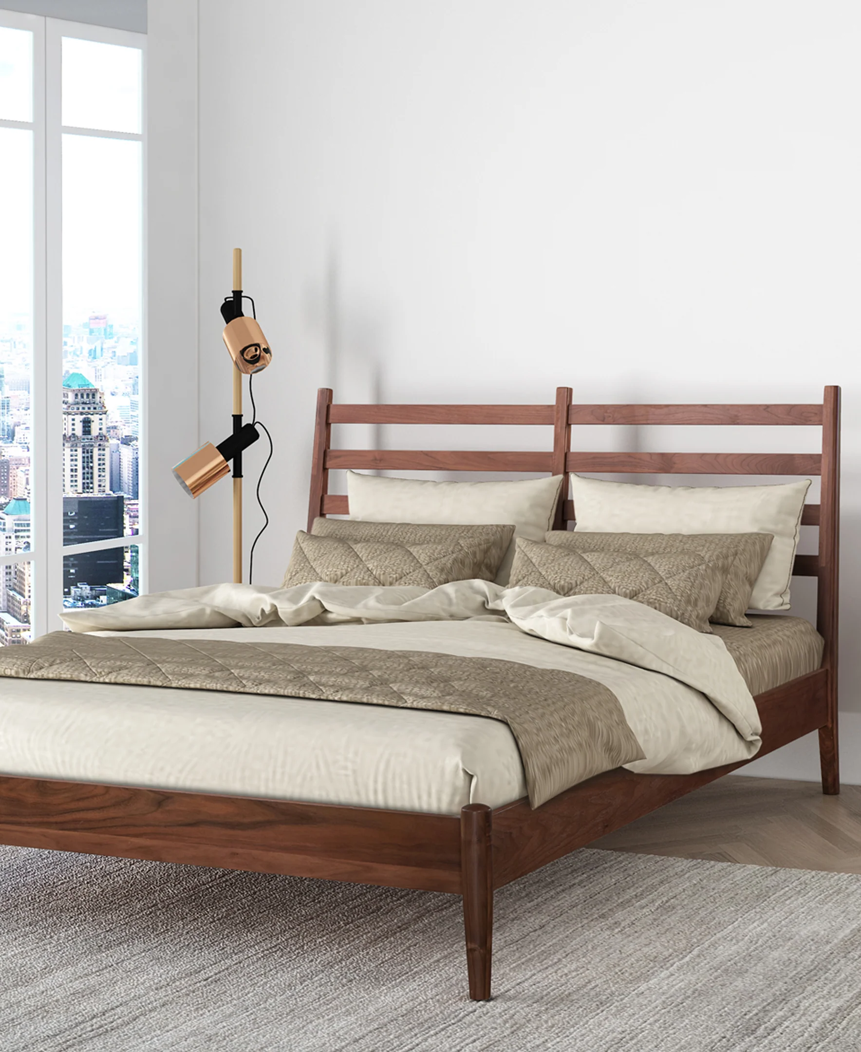Truro Bed | Walnut | Queen - Image 4