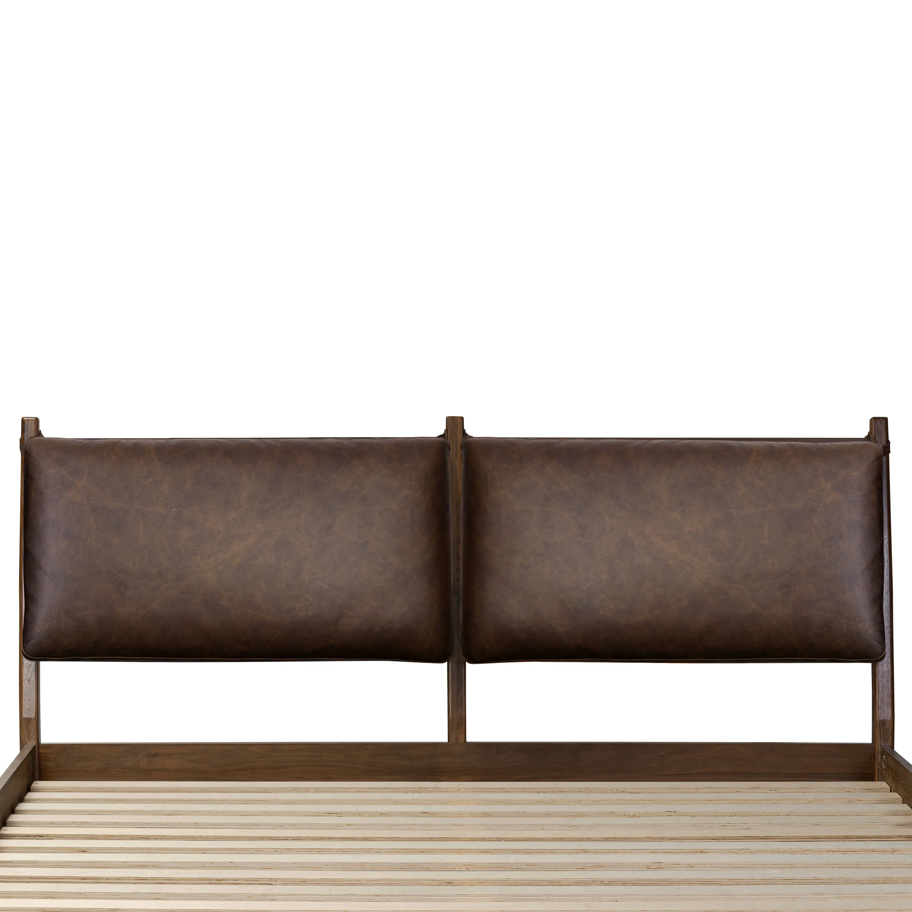Truro Bed Headboard Cushion Set | Bridle Brown | Queen - Image 3
