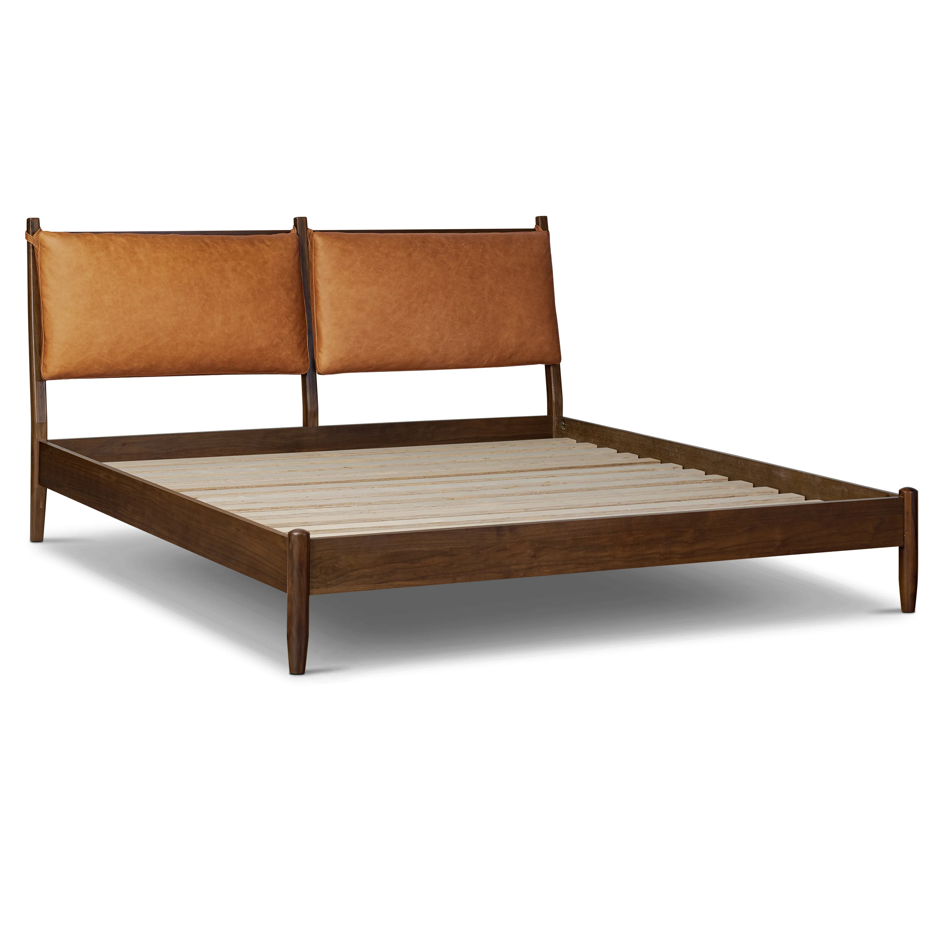 Truro Bed Headboard Cushion Set | Cognac Tan | King - Image 4