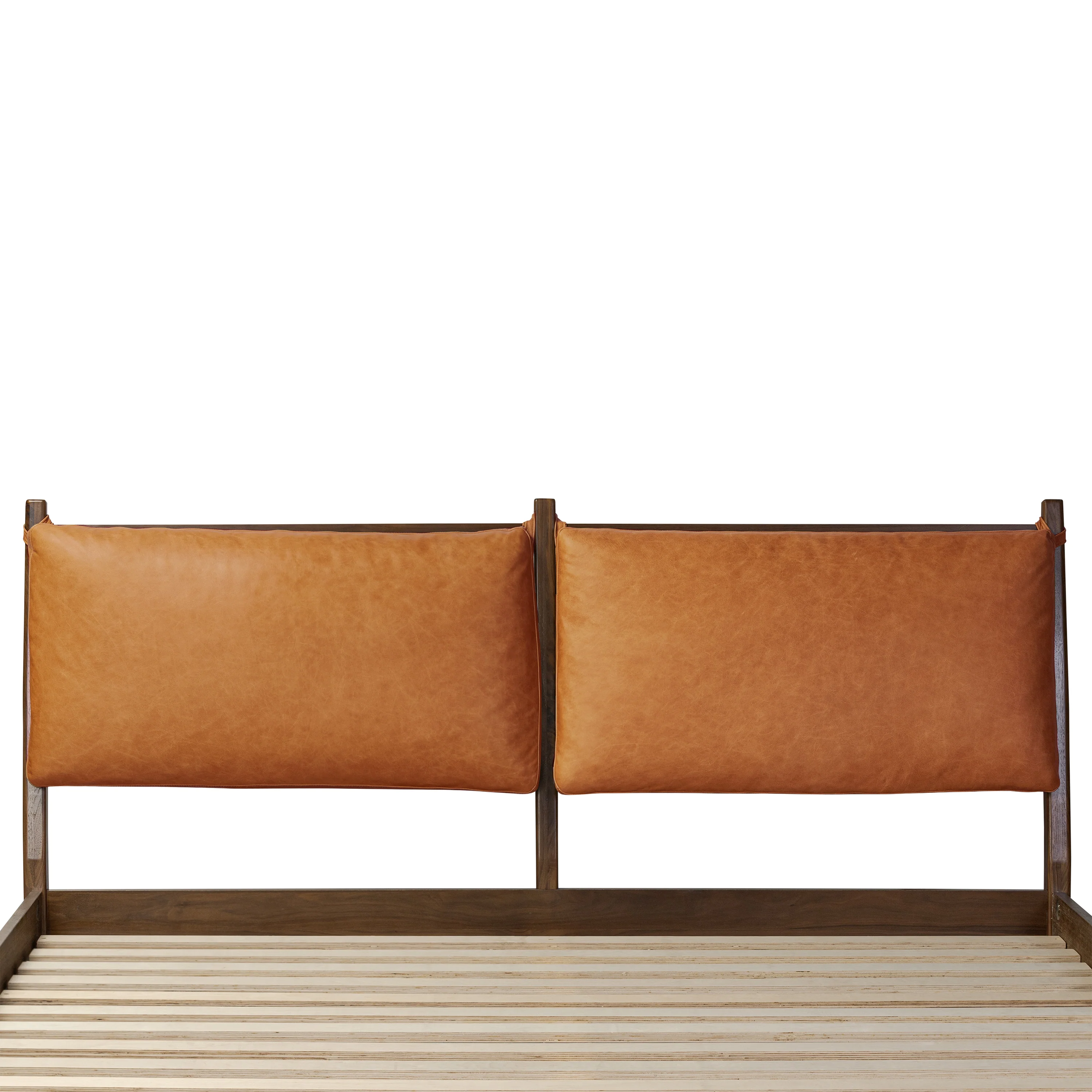 Truro Bed Headboard Cushion Set | Cognac Tan | King - Image 6