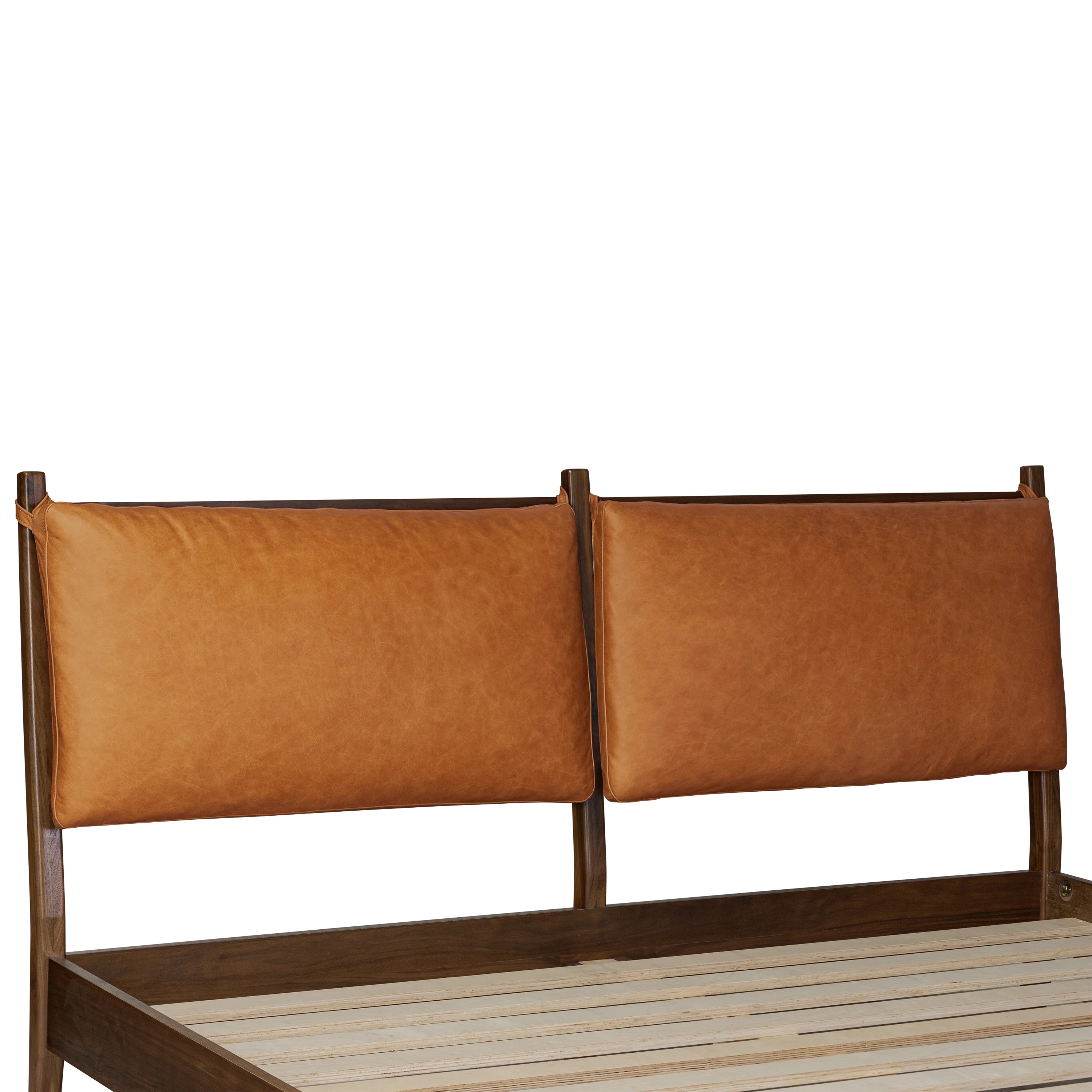 Truro Bed Headboard Cushion Set | Cognac Tan | King - Image 7