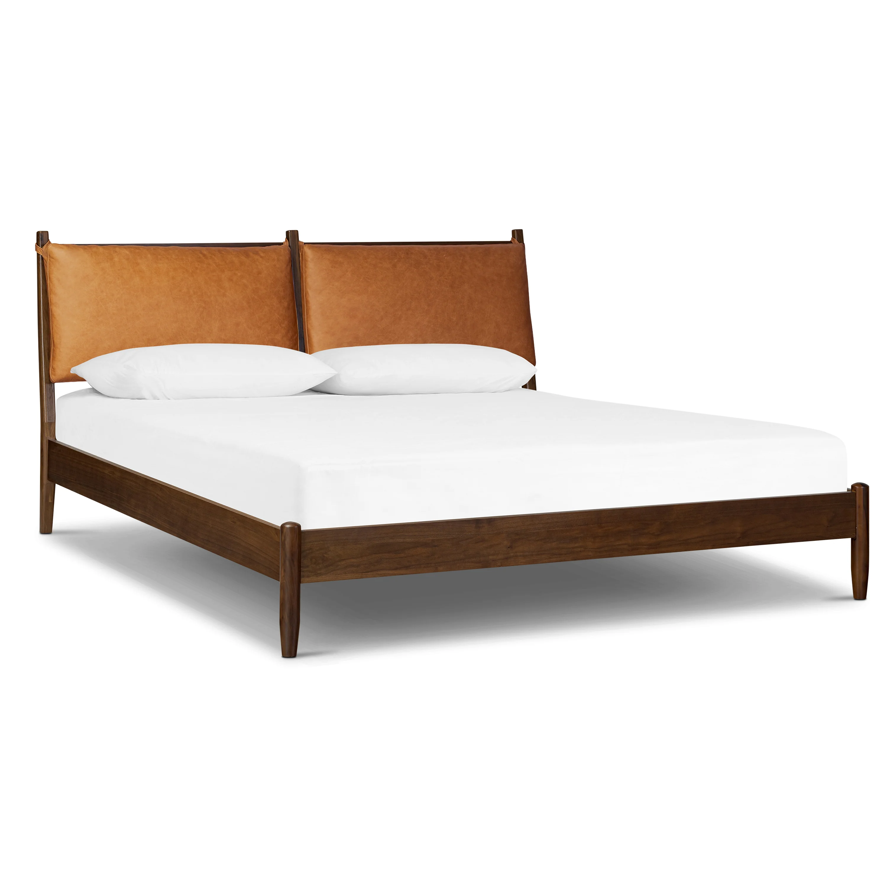 Truro Bed Headboard Cushion Set | Cognac Tan | Queen - Image 5