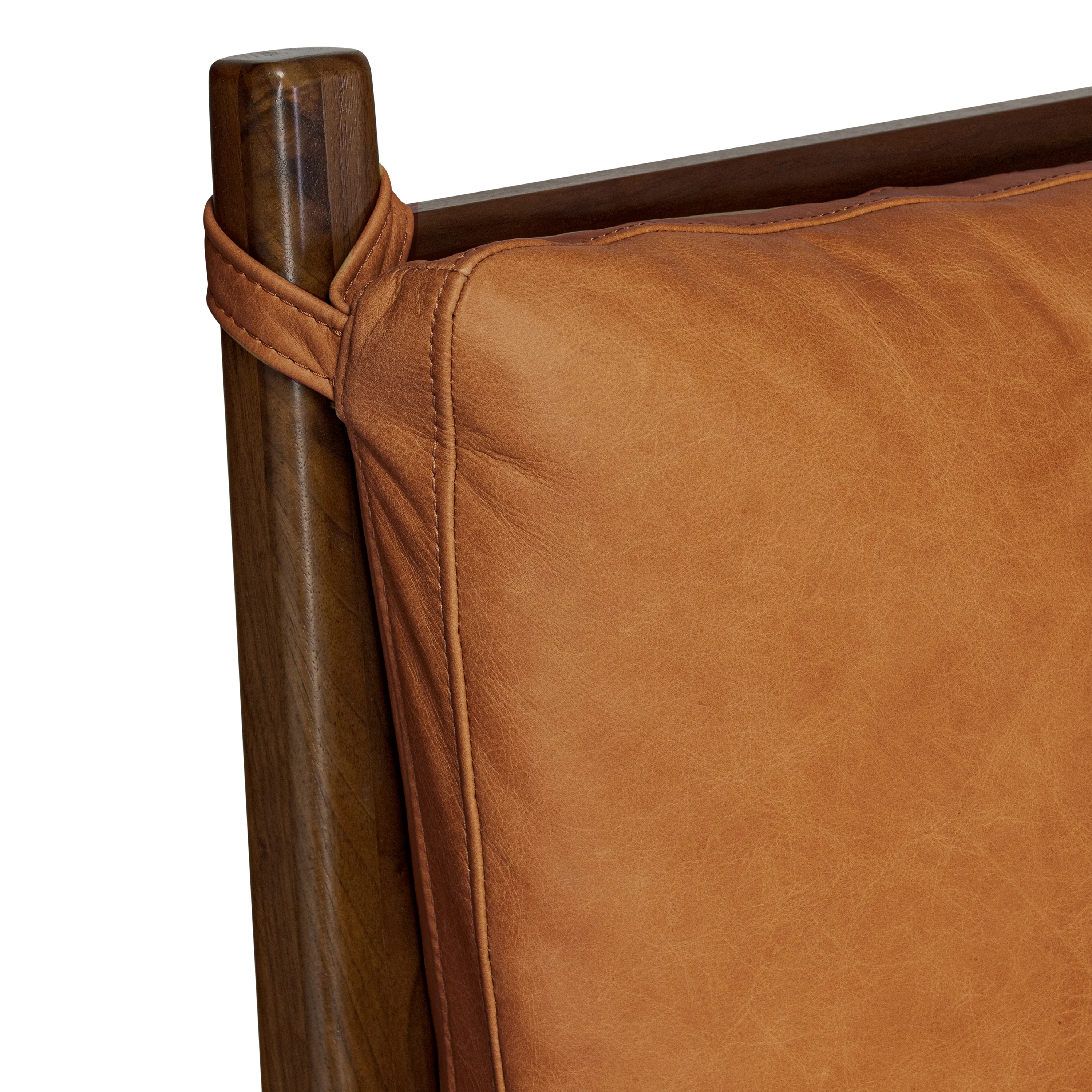 Truro Bed Headboard Cushion Set | Cognac Tan | Queen - Image 9