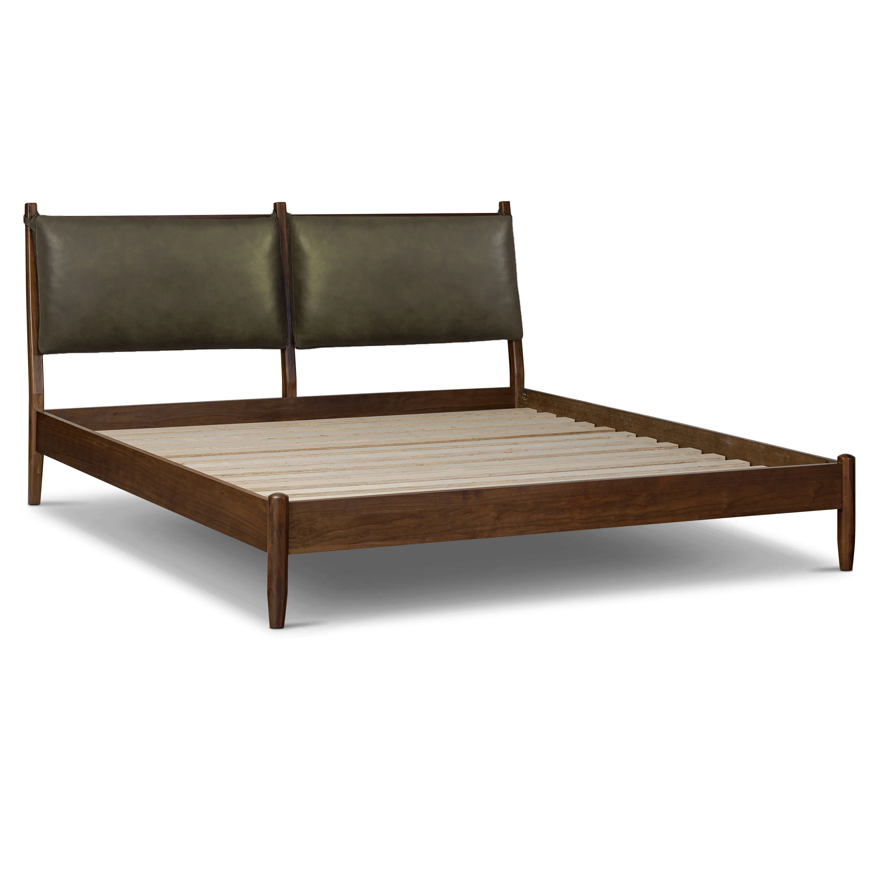 Truro Bed Headboard Cushion Set | Olivine Green | King - Image 3