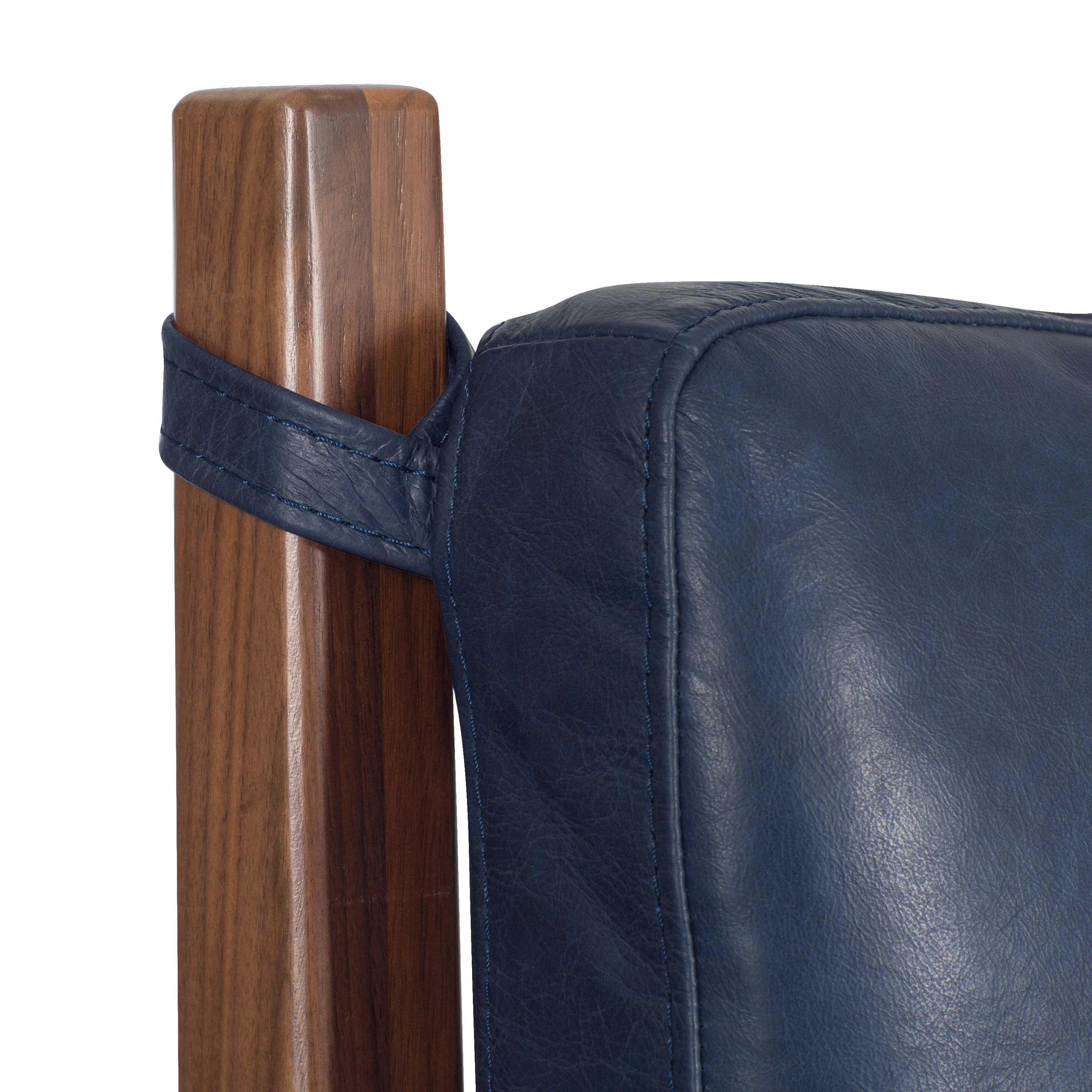 Truro Bed Headboard Cushion Set | Midnight Blue | Queen - Image 5