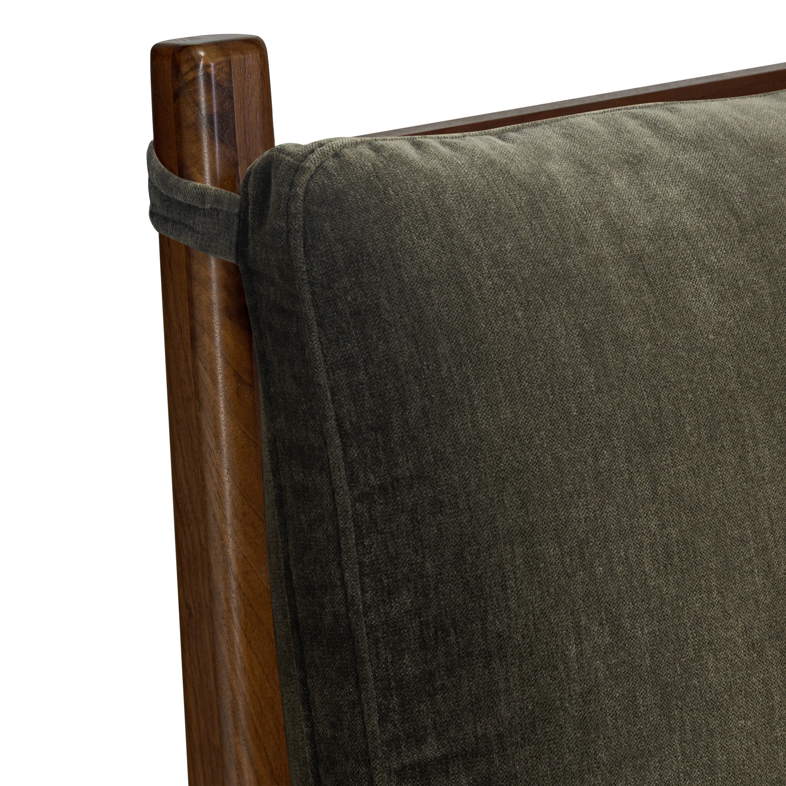 Truro Fabric Bed Headboard Cushion Set | Lume Green | King - Image 6