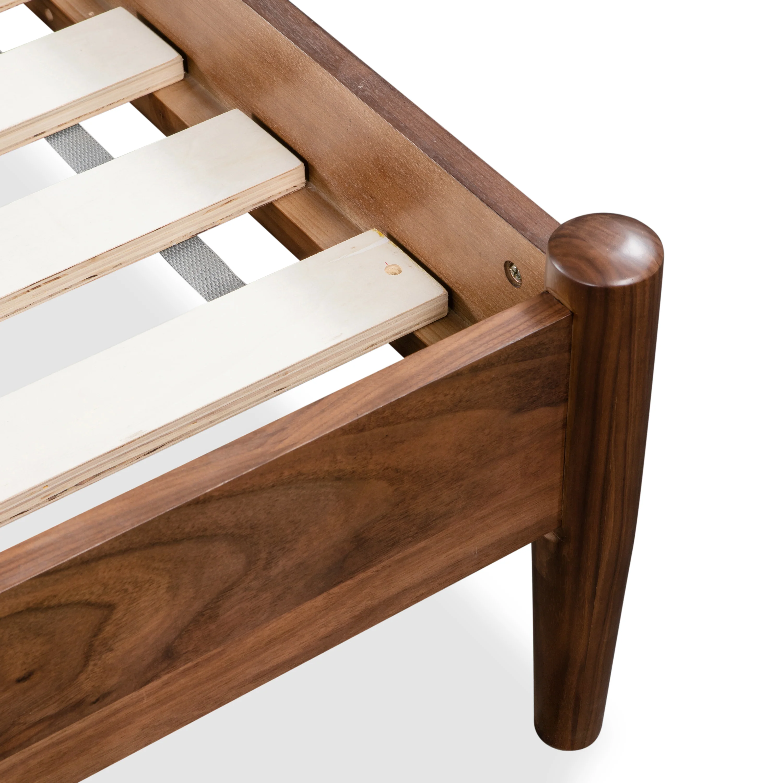 Truro Bed with Leather Cushions | Cognac Tan | Queen - Image 11