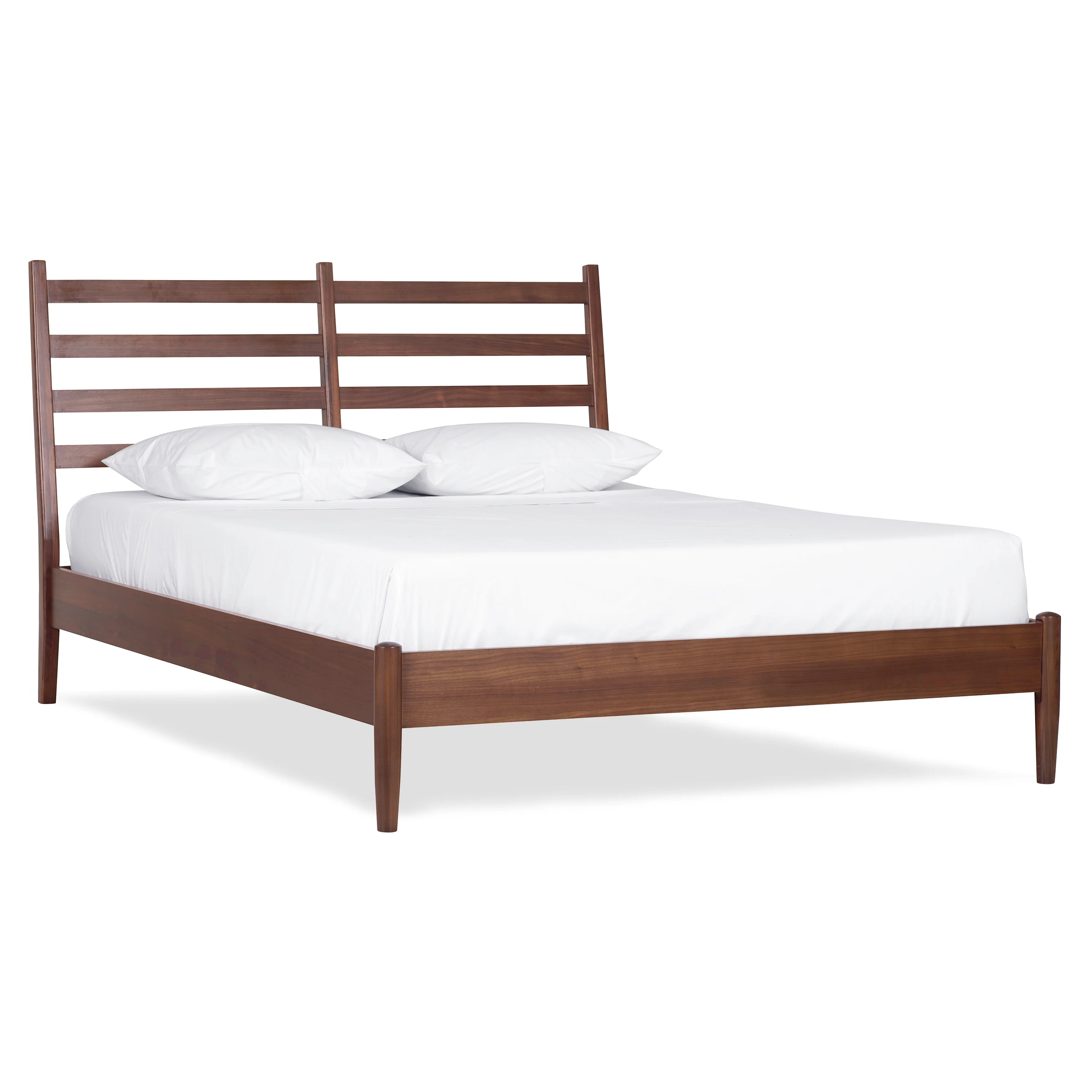 Truro Bed with Leather Cushions | Midnight Blue | Queen - Image 4