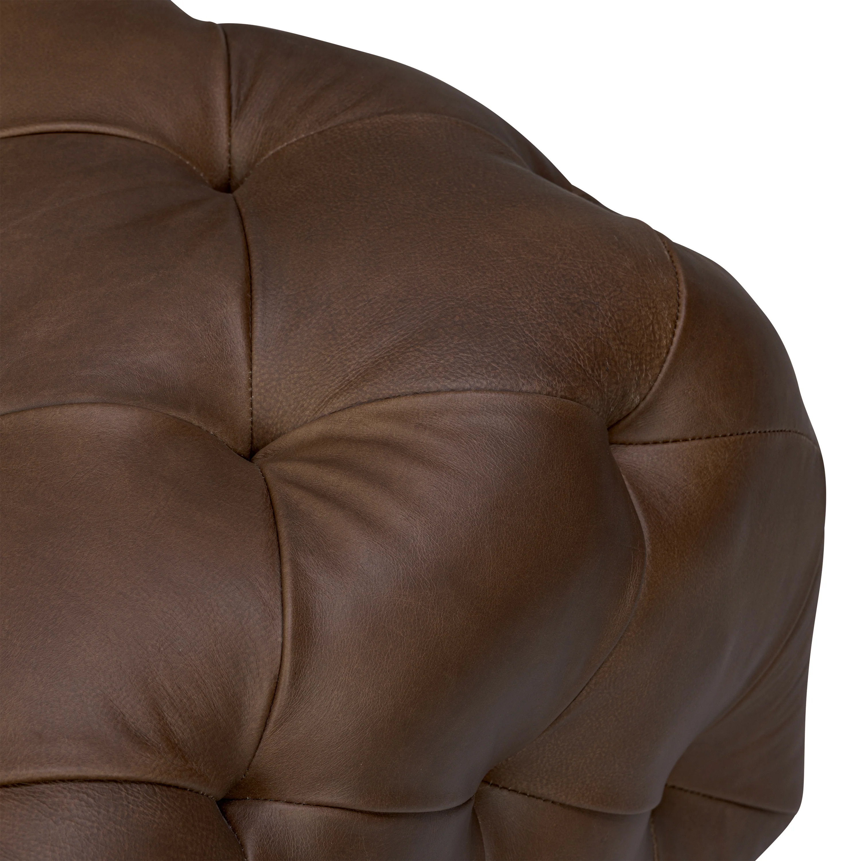 Turin Leather Ottoman | Cocoa Brown - Image 7
