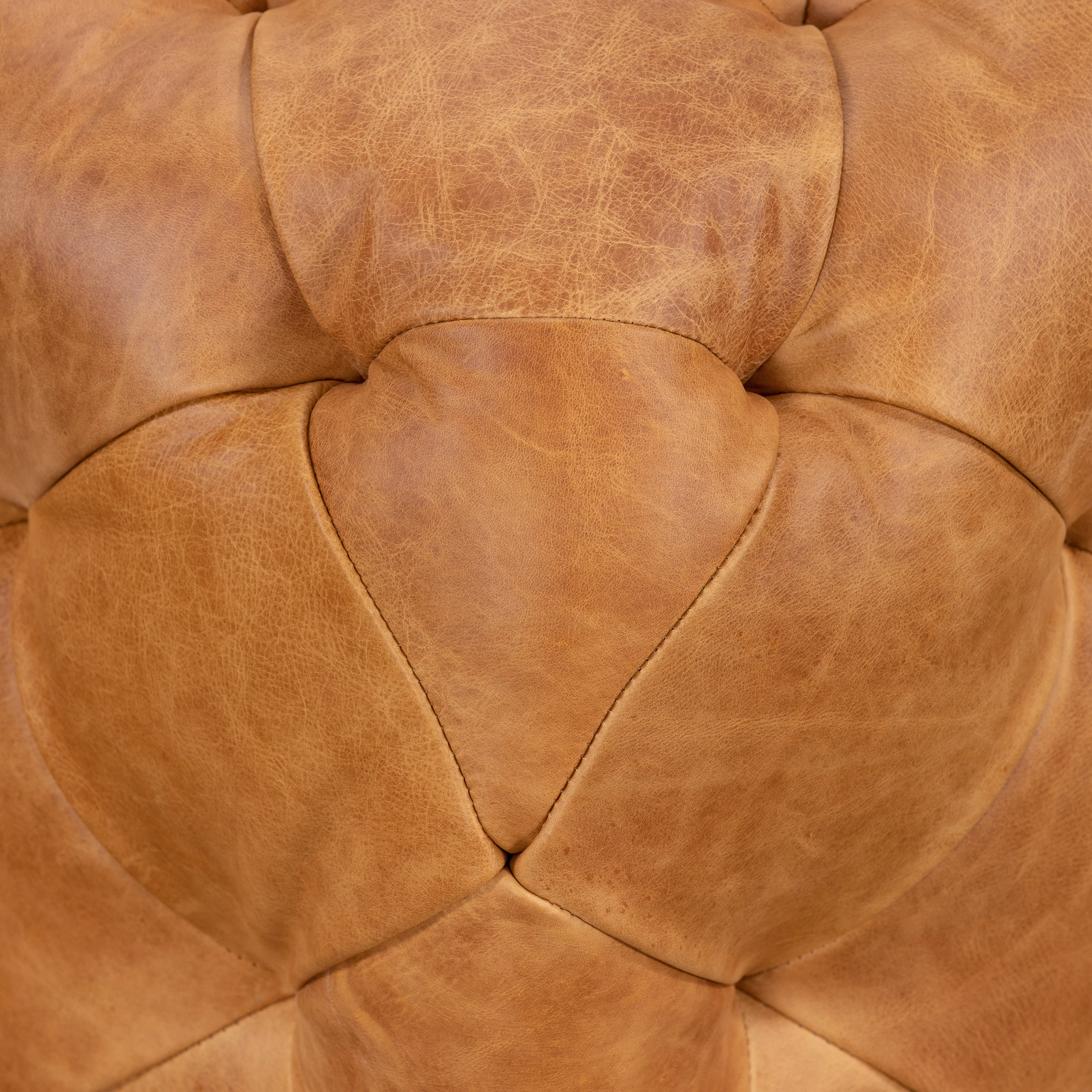 Turin Leather Ottoman | Cognac Tan - Image 11