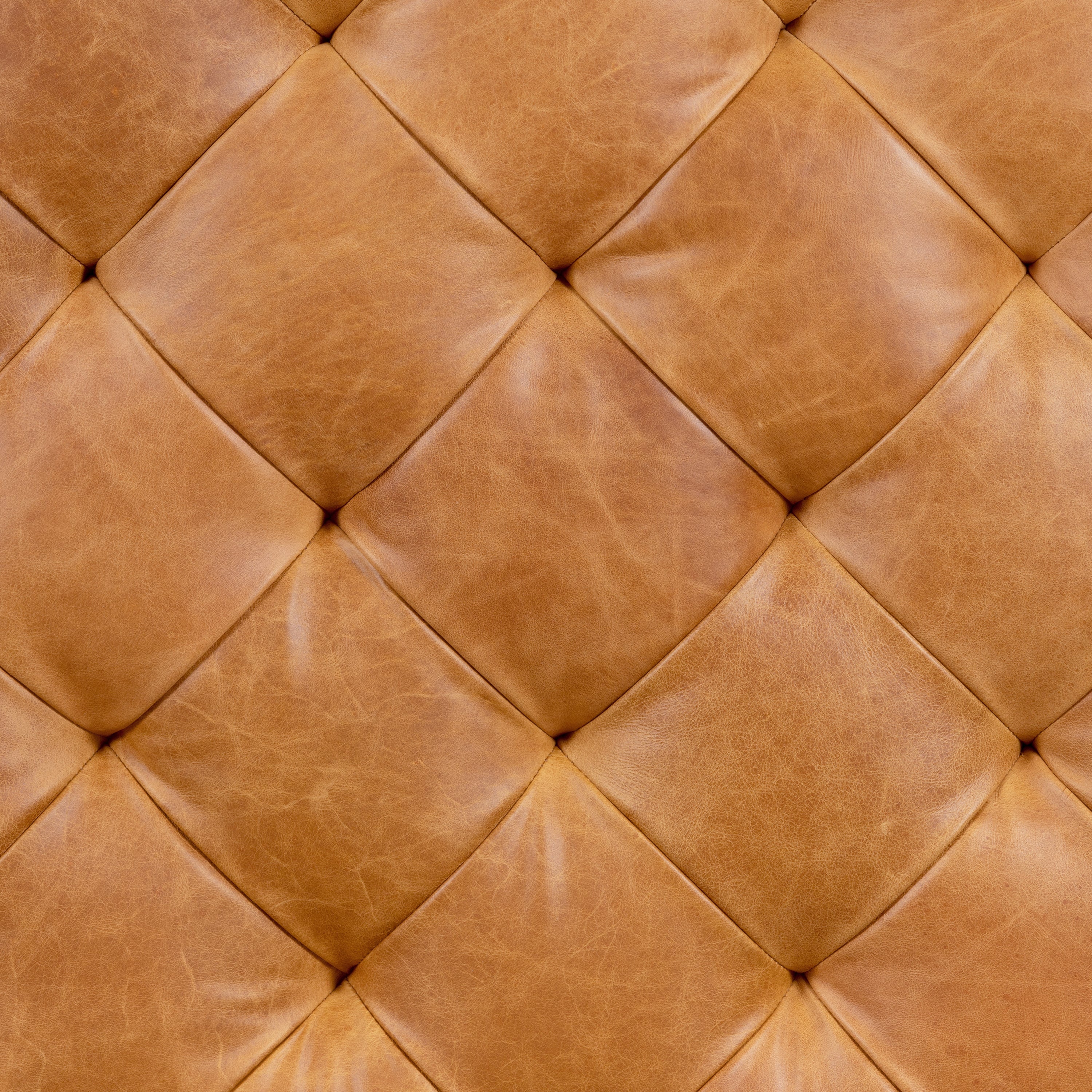Turin Leather Ottoman | Cognac Tan - Image 13