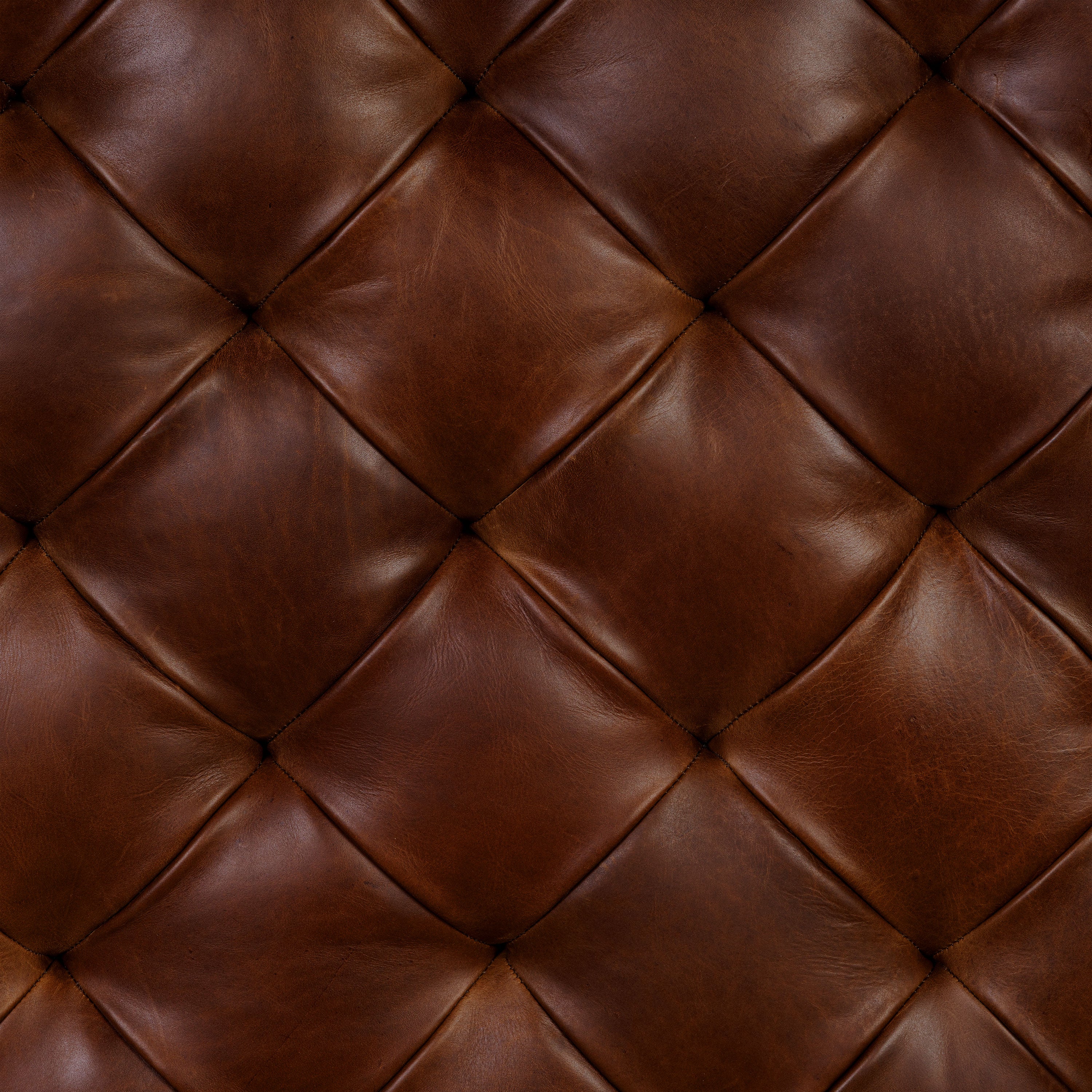 Turin Leather Ottoman | Oscuro Brown - Image 10