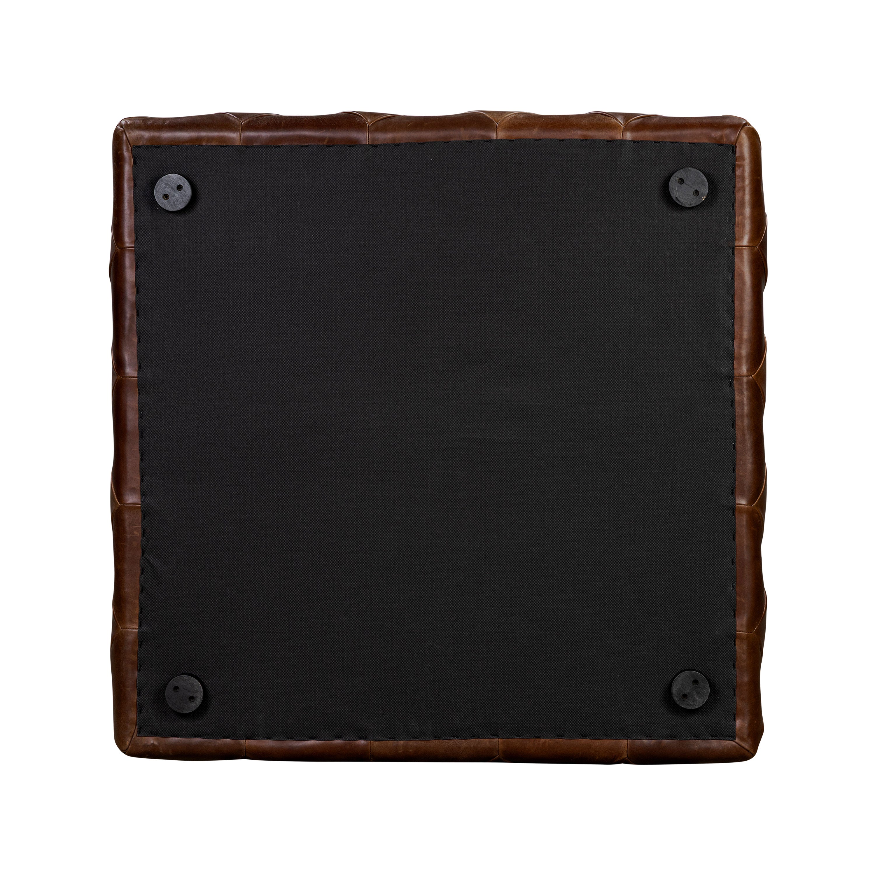 Turin Leather Ottoman | Oscuro Brown - Image 11