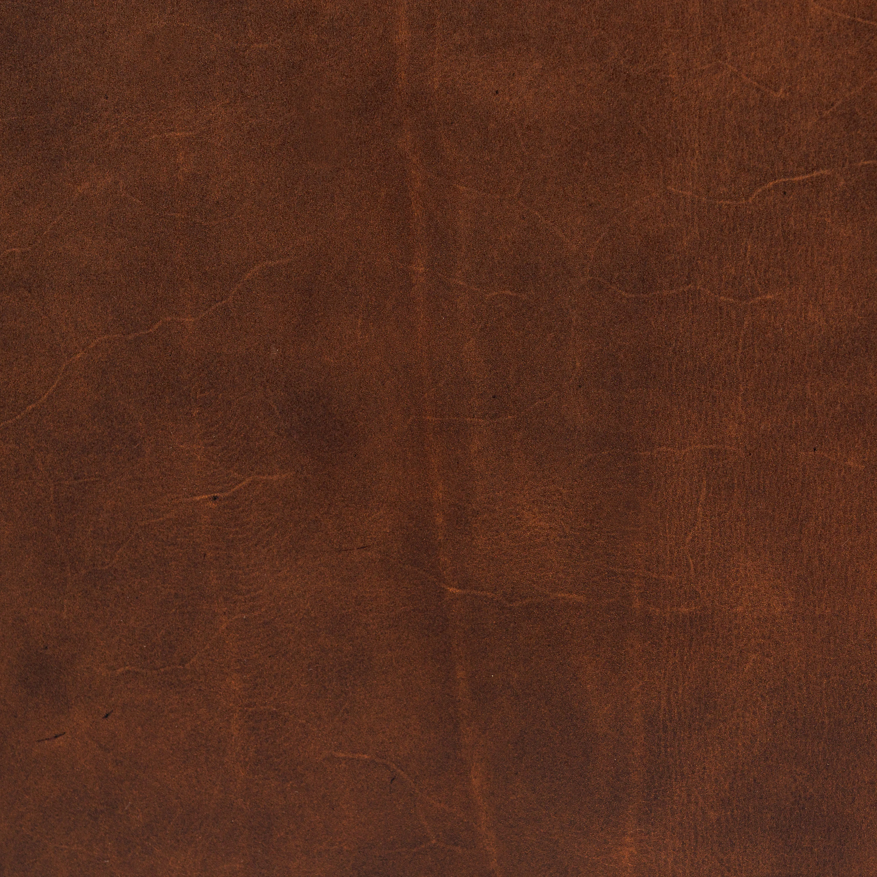 Turin Leather Ottoman | Oscuro Brown - Image 12