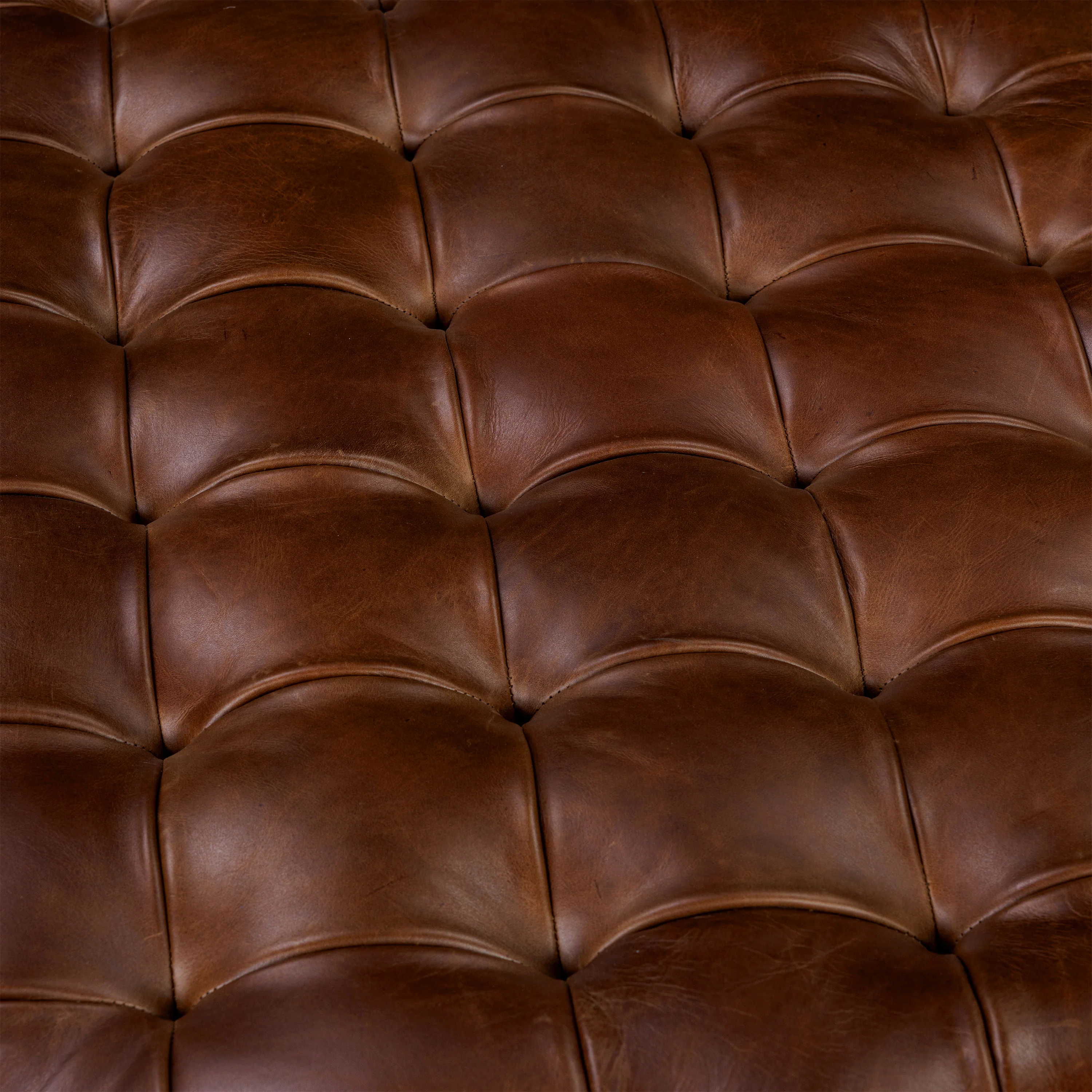 Turin Leather Ottoman | Oscuro Brown - Image 8
