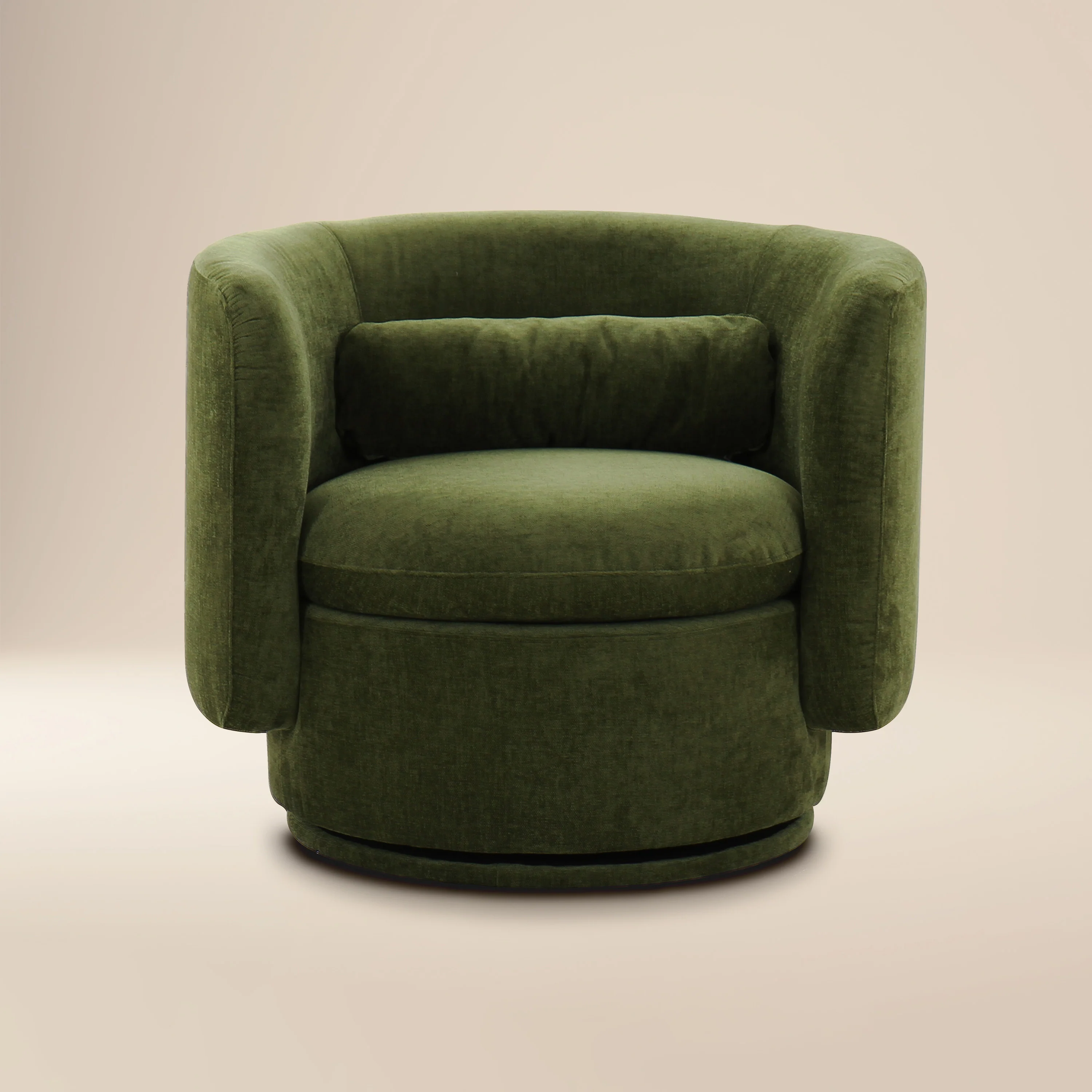 Tuzla Swivel Chair | Distressed Green Velvet
