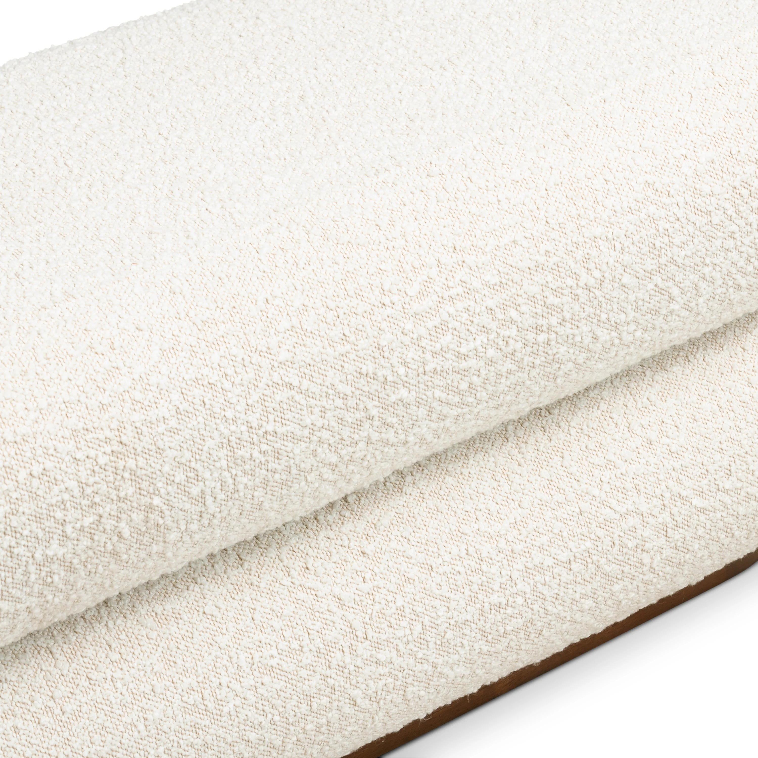 Varde Bench | Froth White Boucle - Image 10