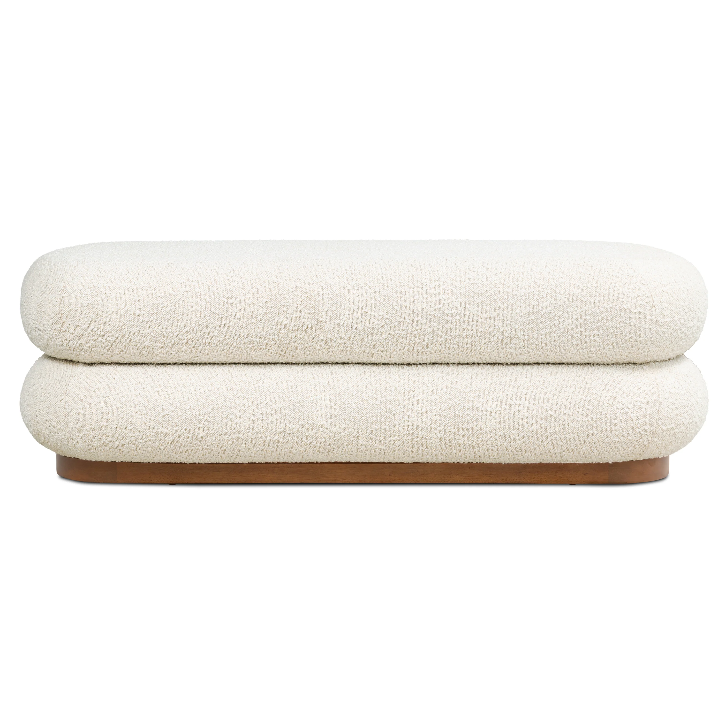 Varde Bench | Froth White Boucle - Image 4