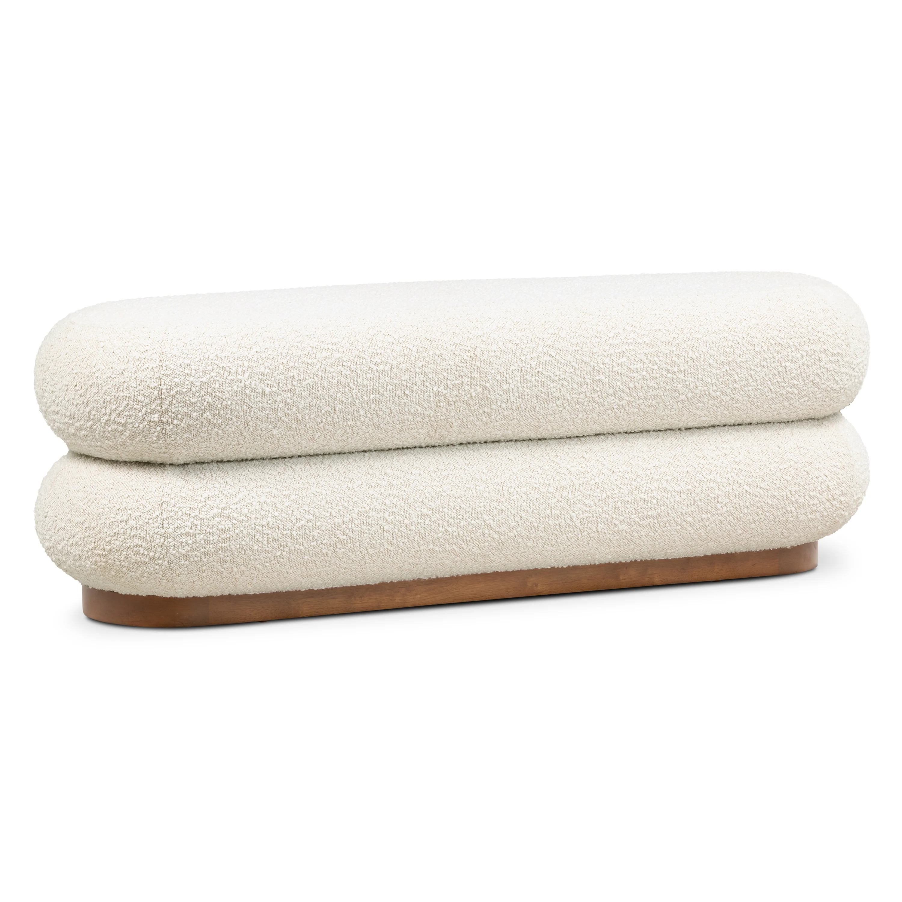 Varde Bench | Froth White Boucle - Image 5