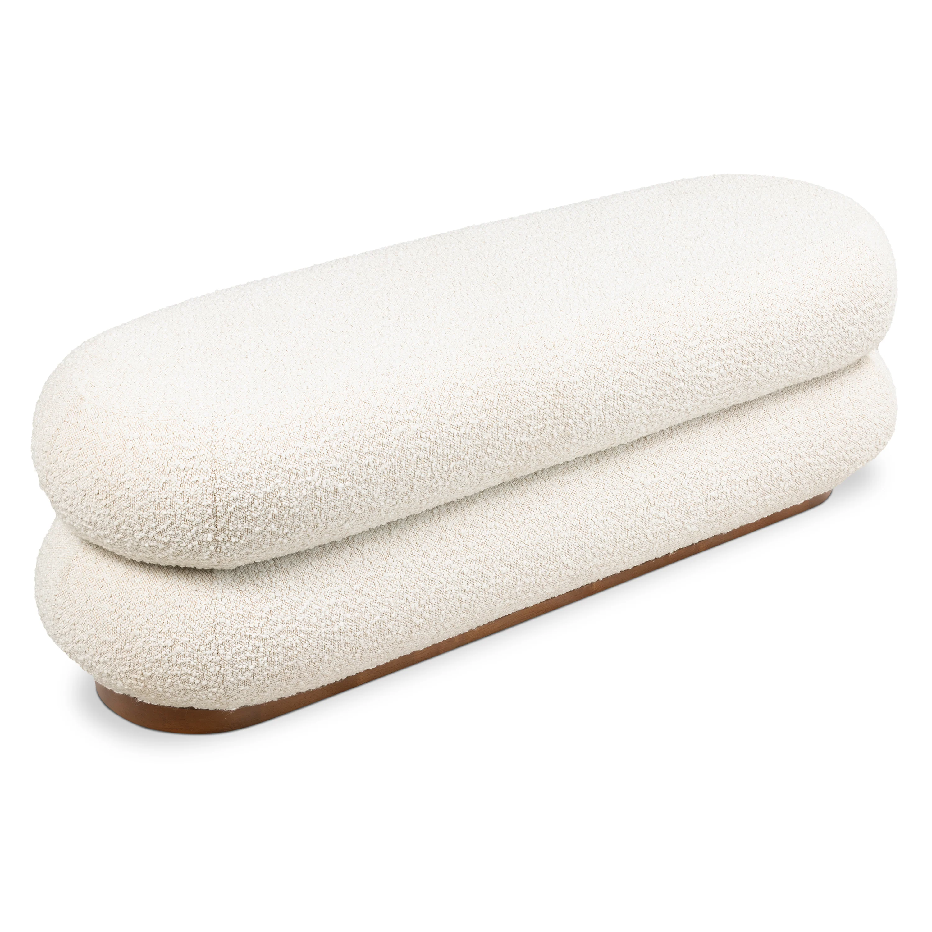 Varde Bench | Froth White Boucle - Image 7