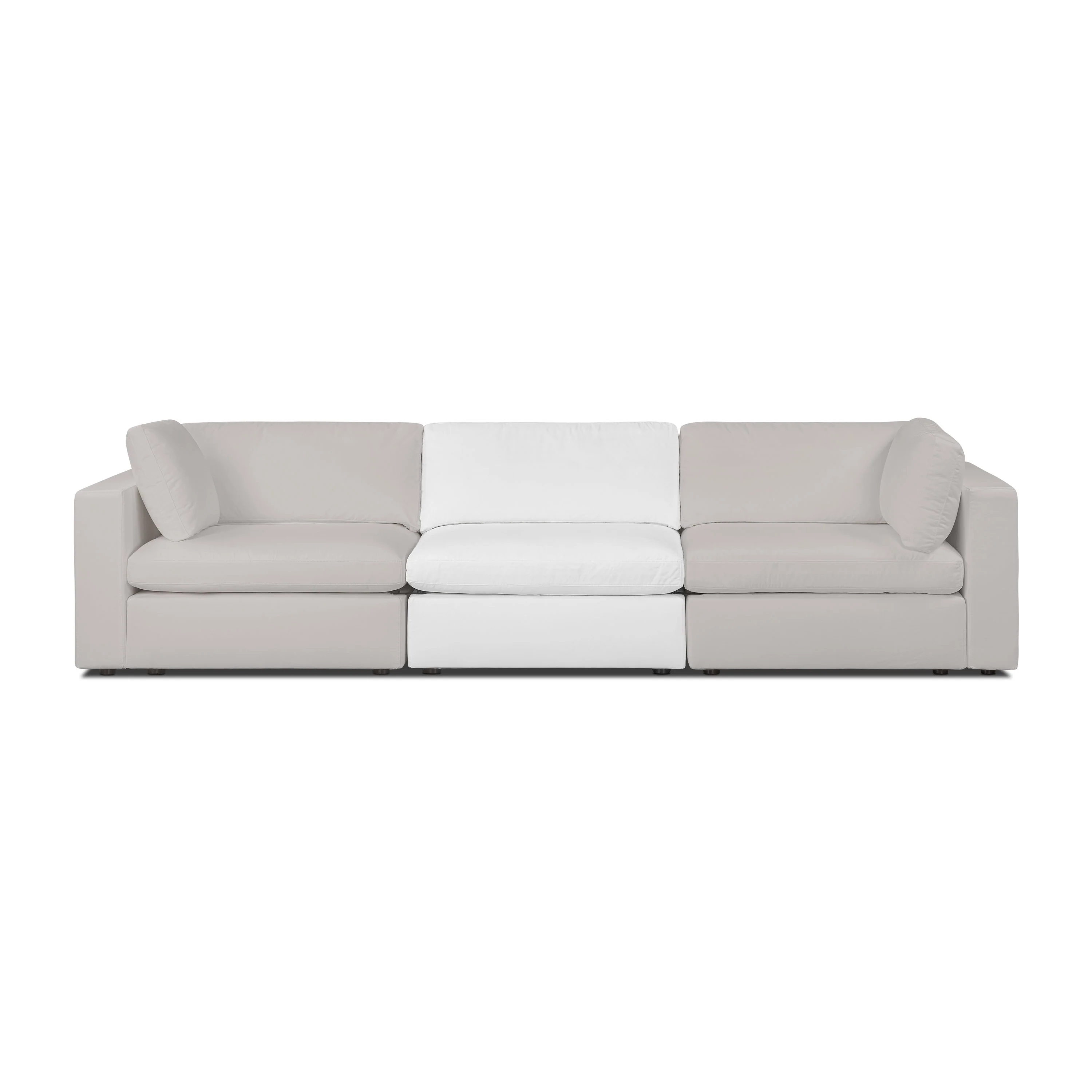 Vari Modular Armless Chair | Cotton White - Image 5