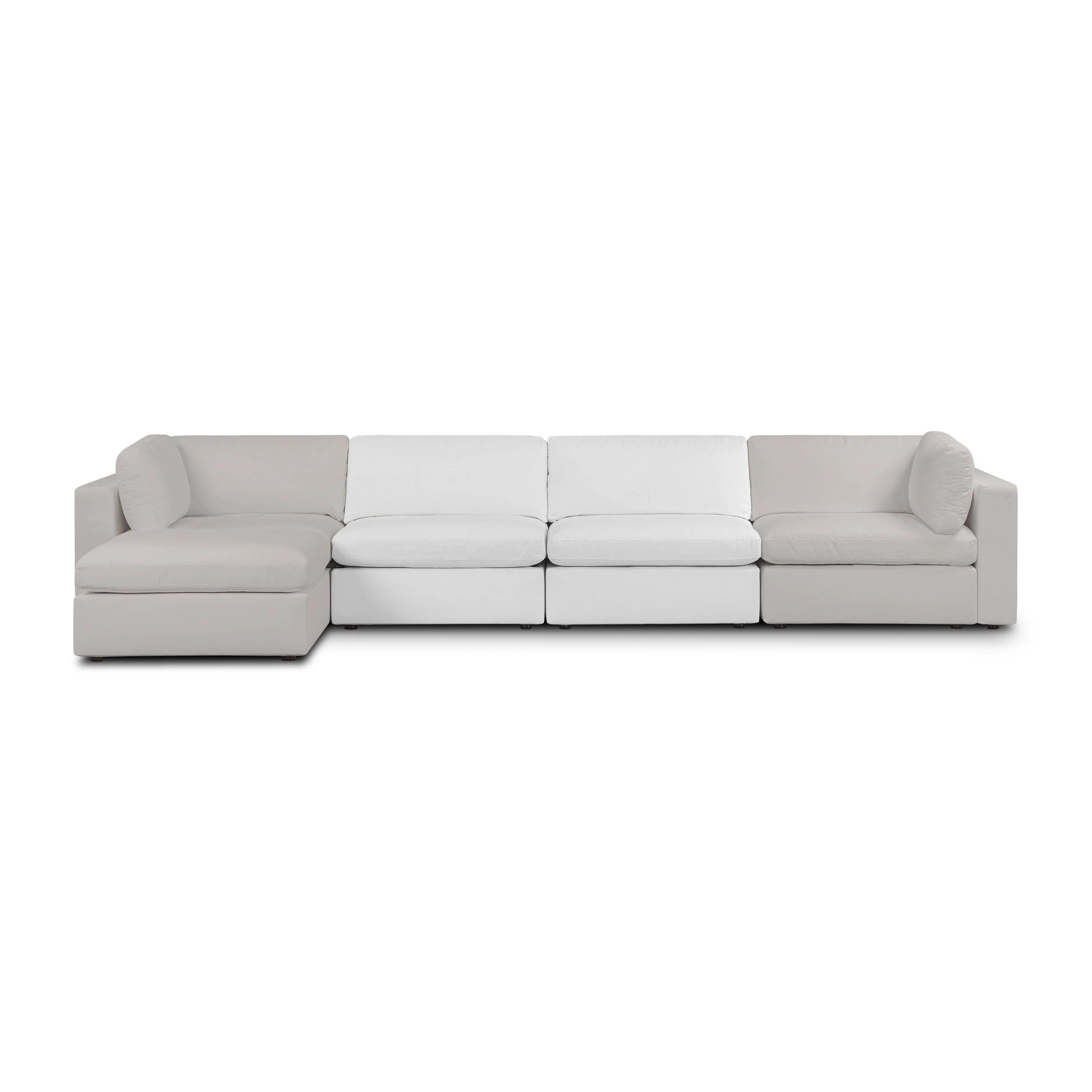 Vari Modular Armless Chair | Cotton White - Image 6