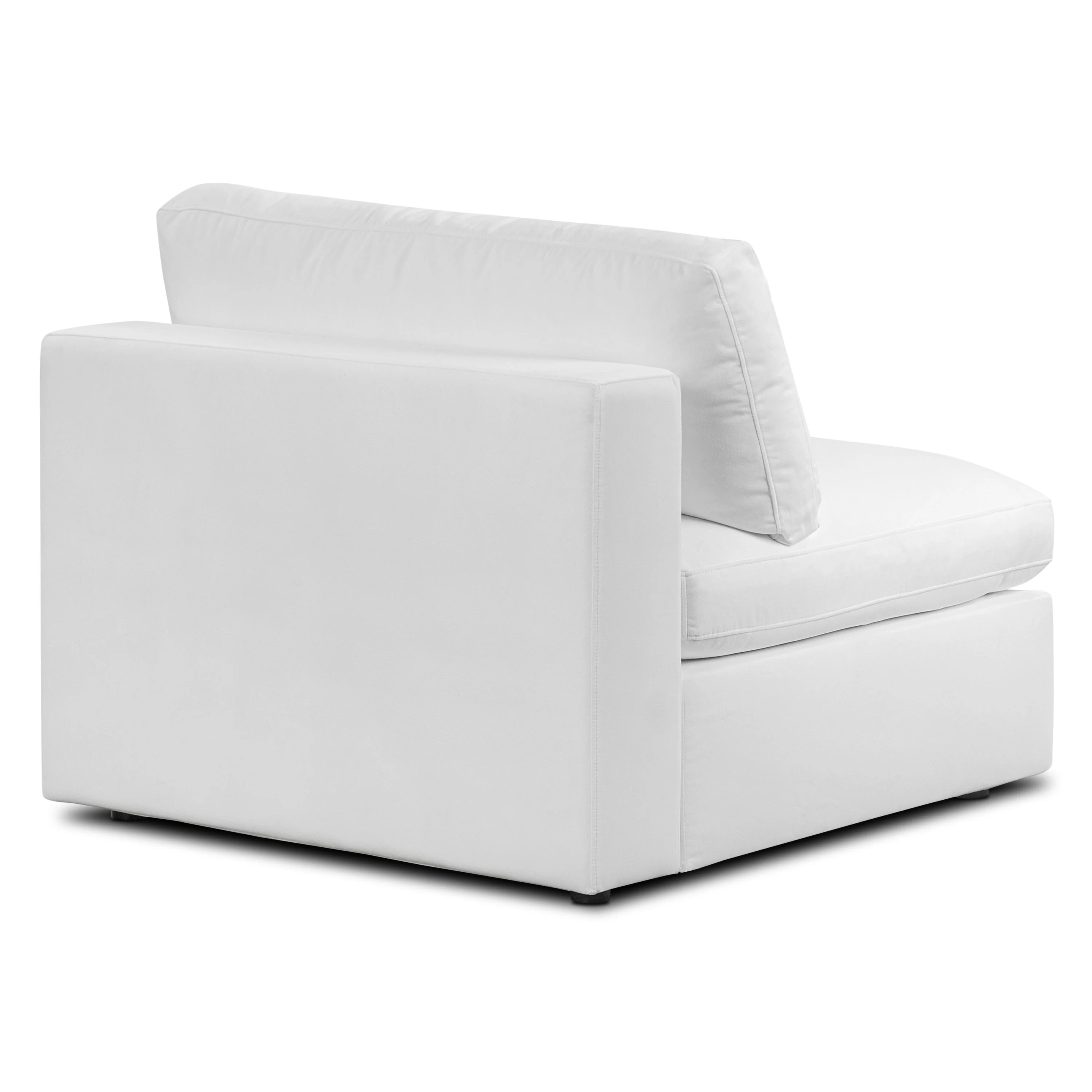 Vari Modular Armless Chair | Cotton White - Image 8