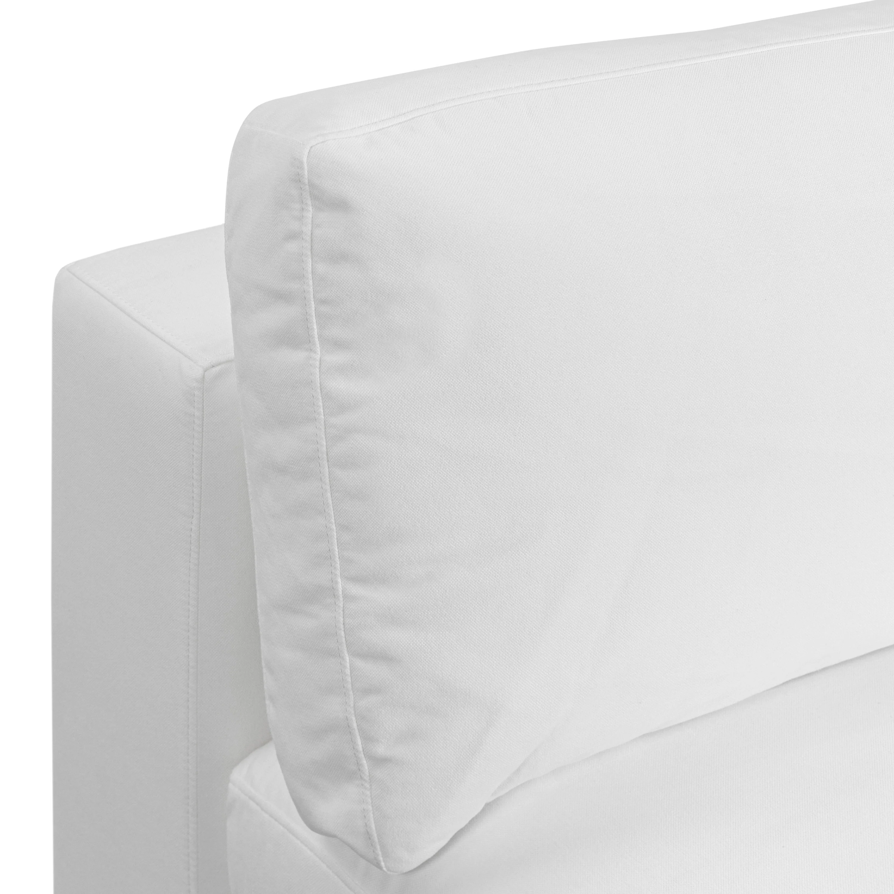 Vari Modular Left Arm Facing Corner + Arm Cushion | Cotton White - Image 13