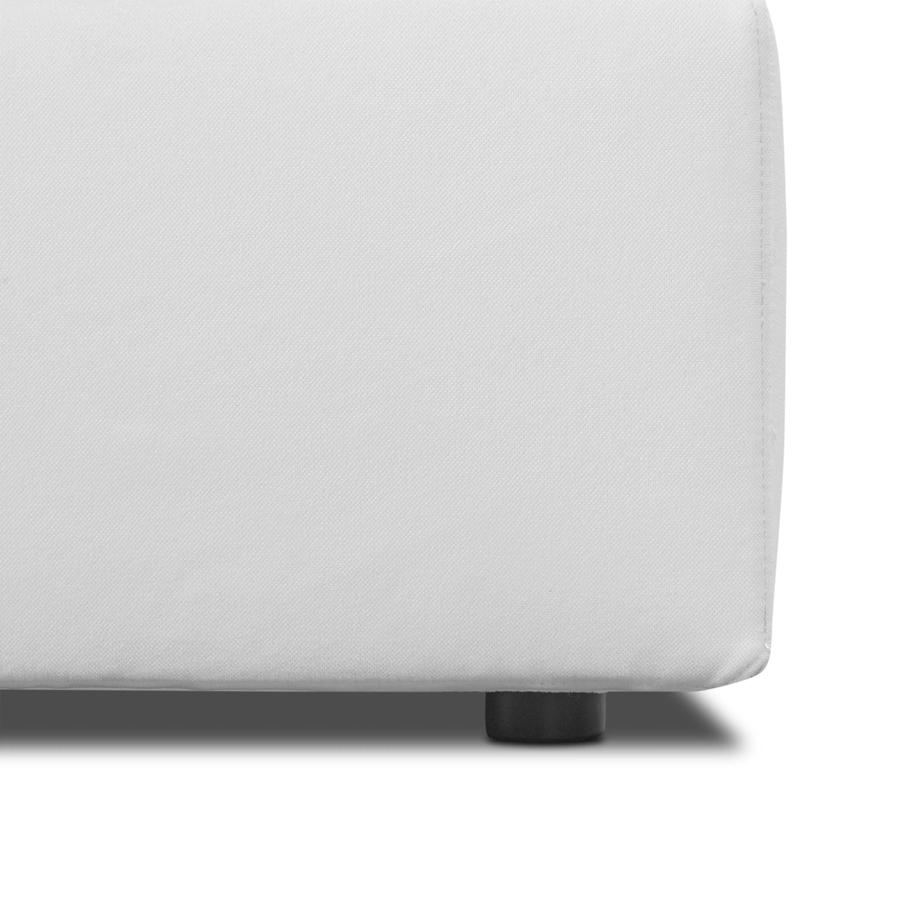 Vari Modular Left Arm Facing Corner + Arm Cushion | Cotton White - Image 16