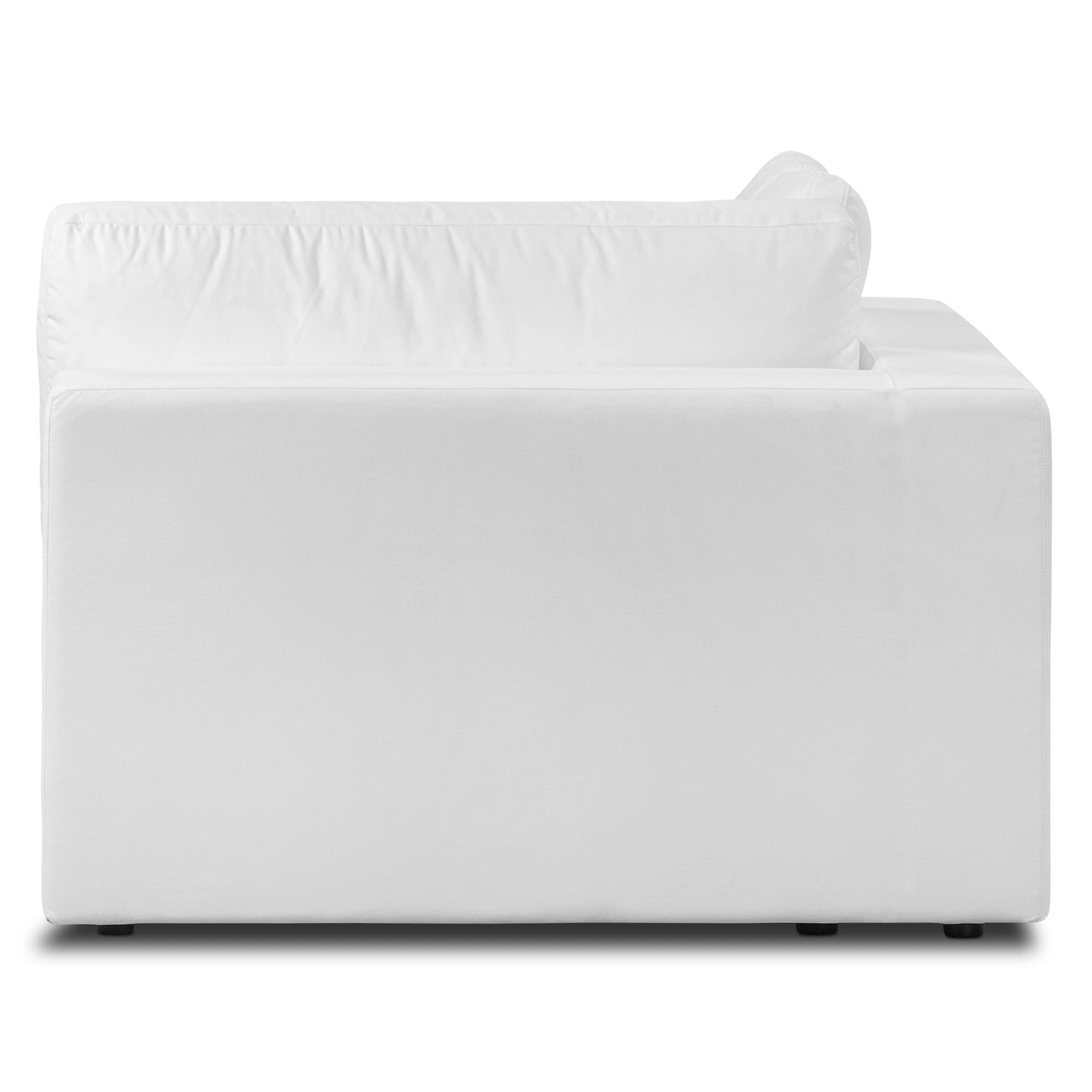 Vari Modular Left Arm Facing Corner + Arm Cushion | Cotton White - Image 17