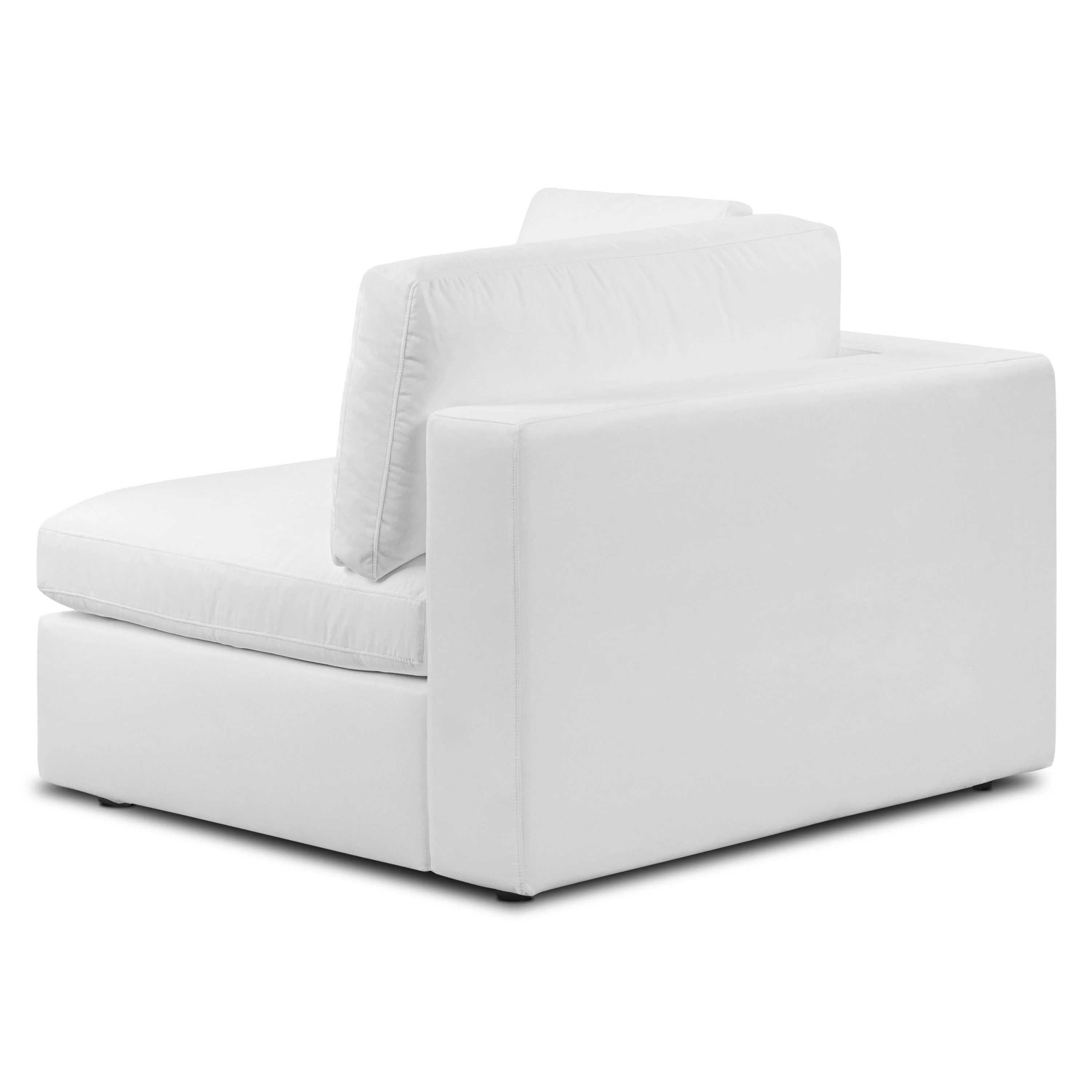 Vari Modular Left Arm Facing Corner + Arm Cushion | Cotton White - Image 18