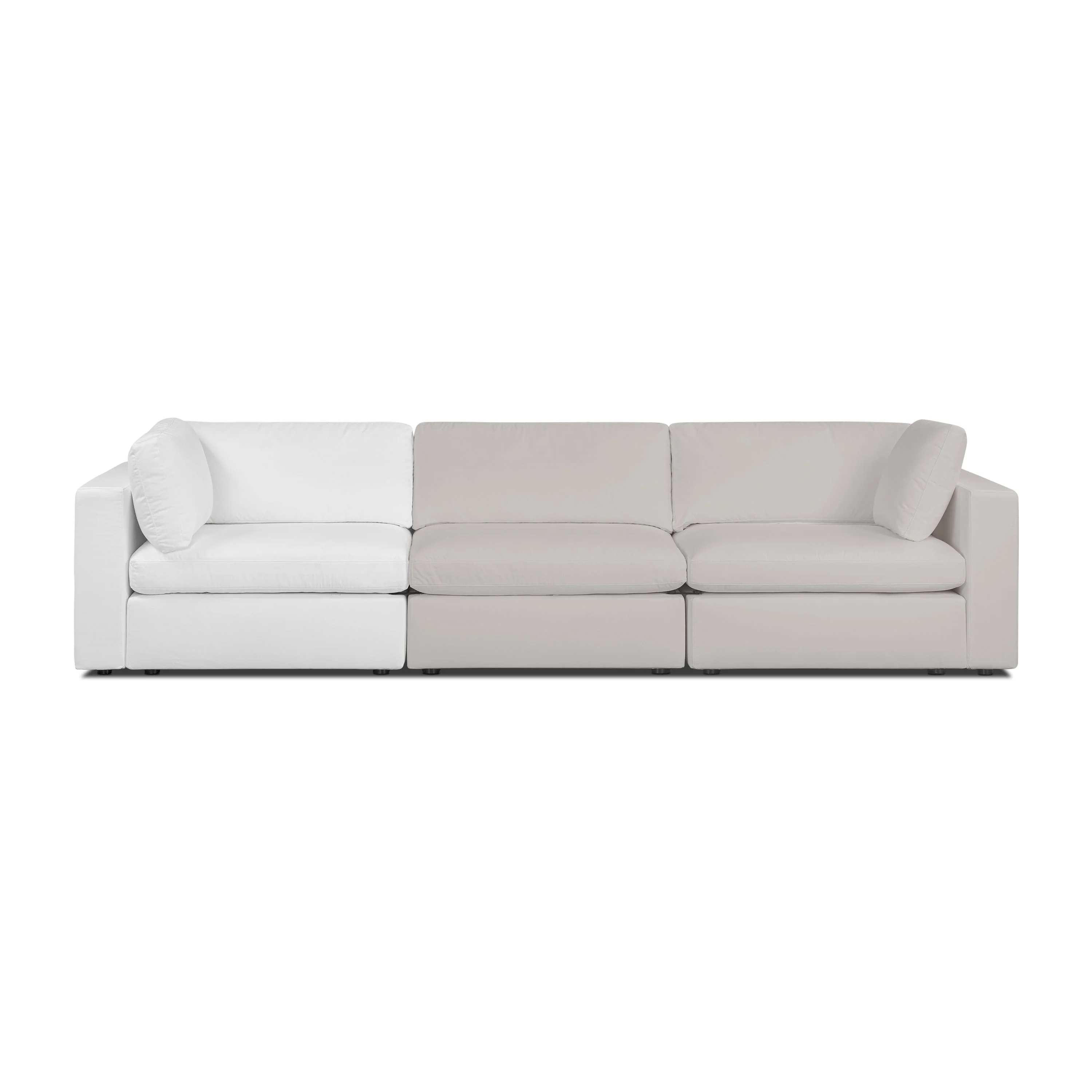Vari Modular Left Arm Facing Corner + Arm Cushion | Cotton White - Image 5